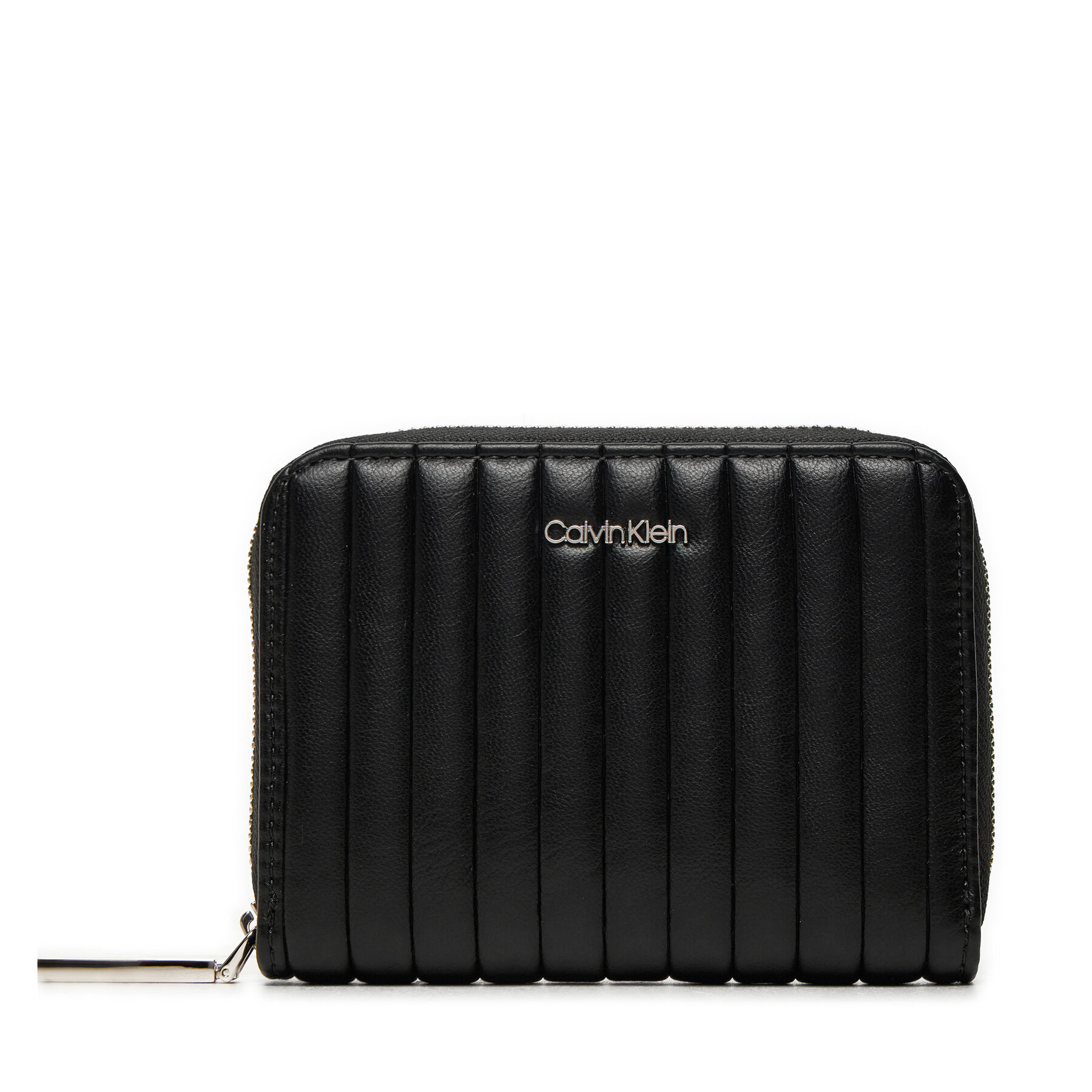 Malá dámska peňaženka Calvin Klein Mini Line Quilt Md Zip Around K60K613064 Čierna