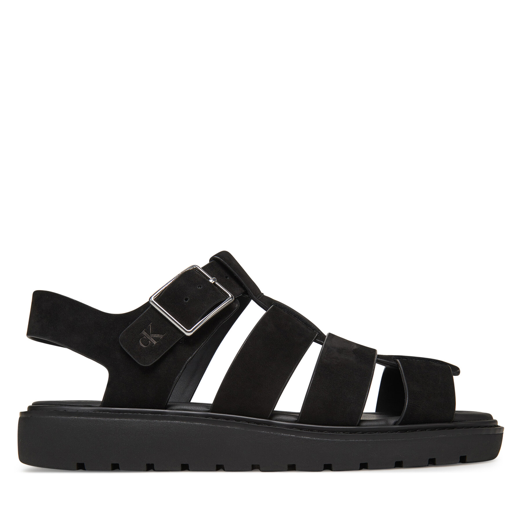 Szandál Calvin Klein Jeans Fisherman Hw Sandal Lth YW0YW01962 Fekete