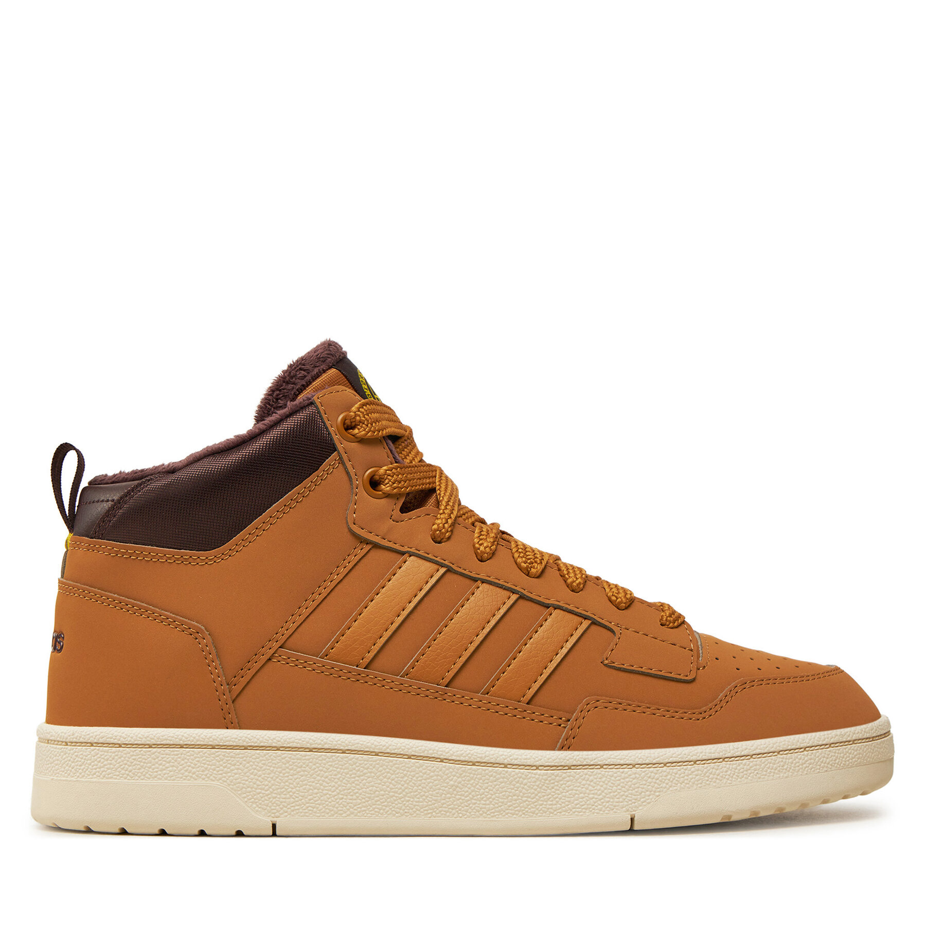 Sneakersy adidas Rapid Court Mid Winterized JR0171 Hnedá