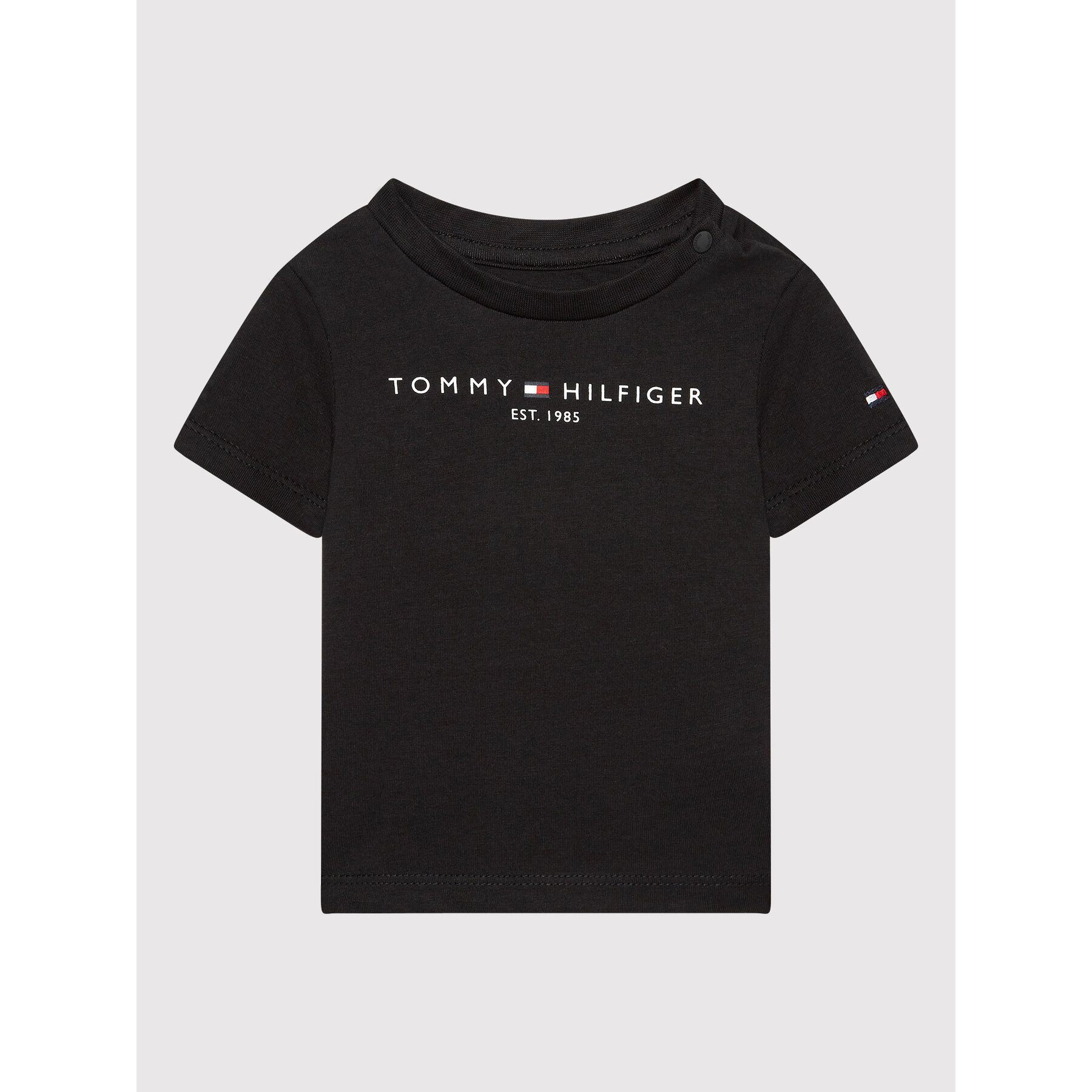 Tommy Hilfiger T-shirt Baby Essential KN0KN01487 Nero Regular Fit