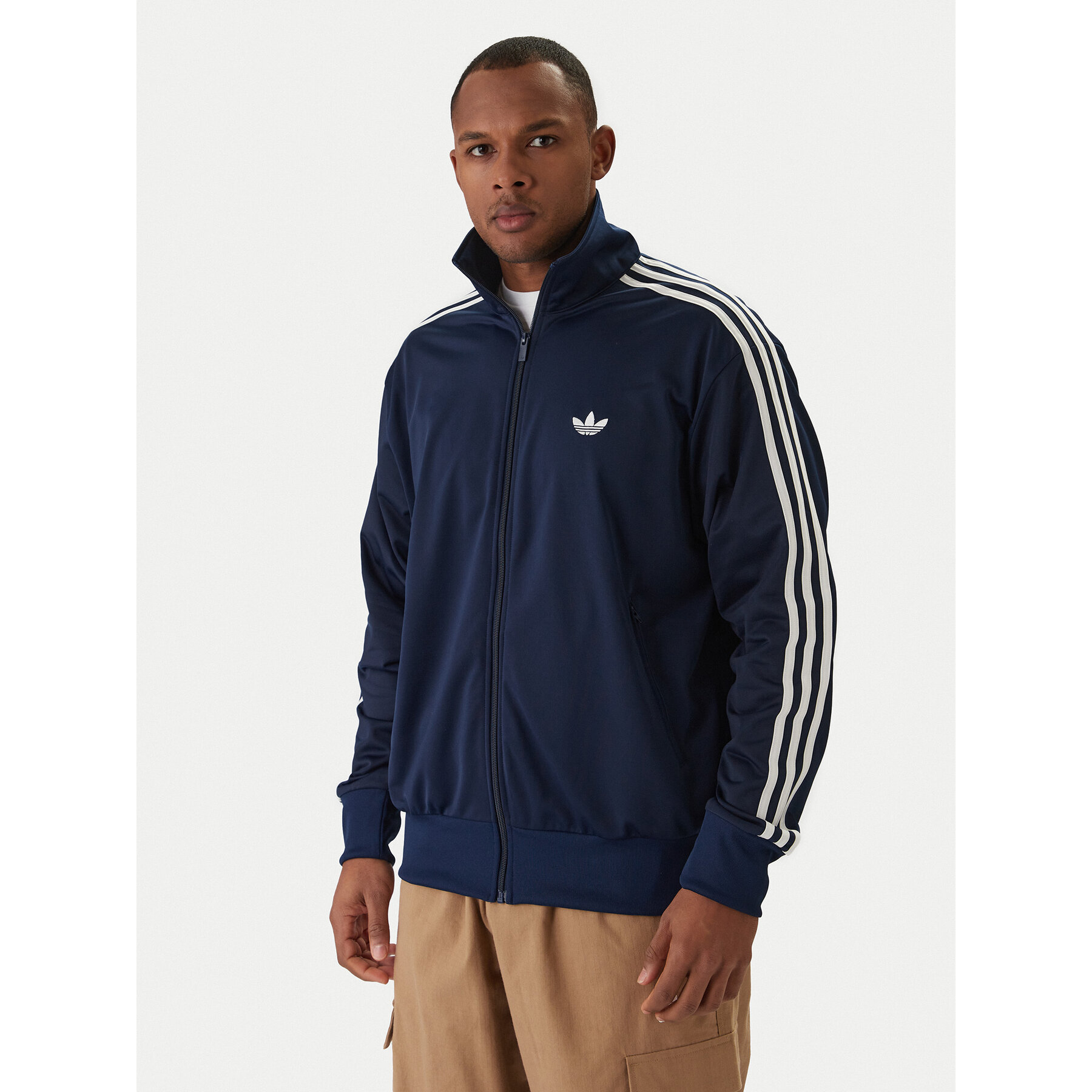 adidas Sweatshirt Firebird KD8313 Dunkelblau Loose Fit
