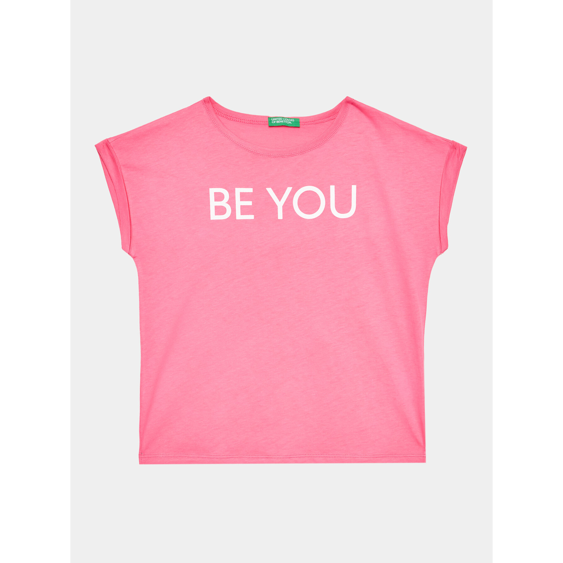United Colors Of Benetton T-Shirt 3096C10C1 Ροζ Regular Fit