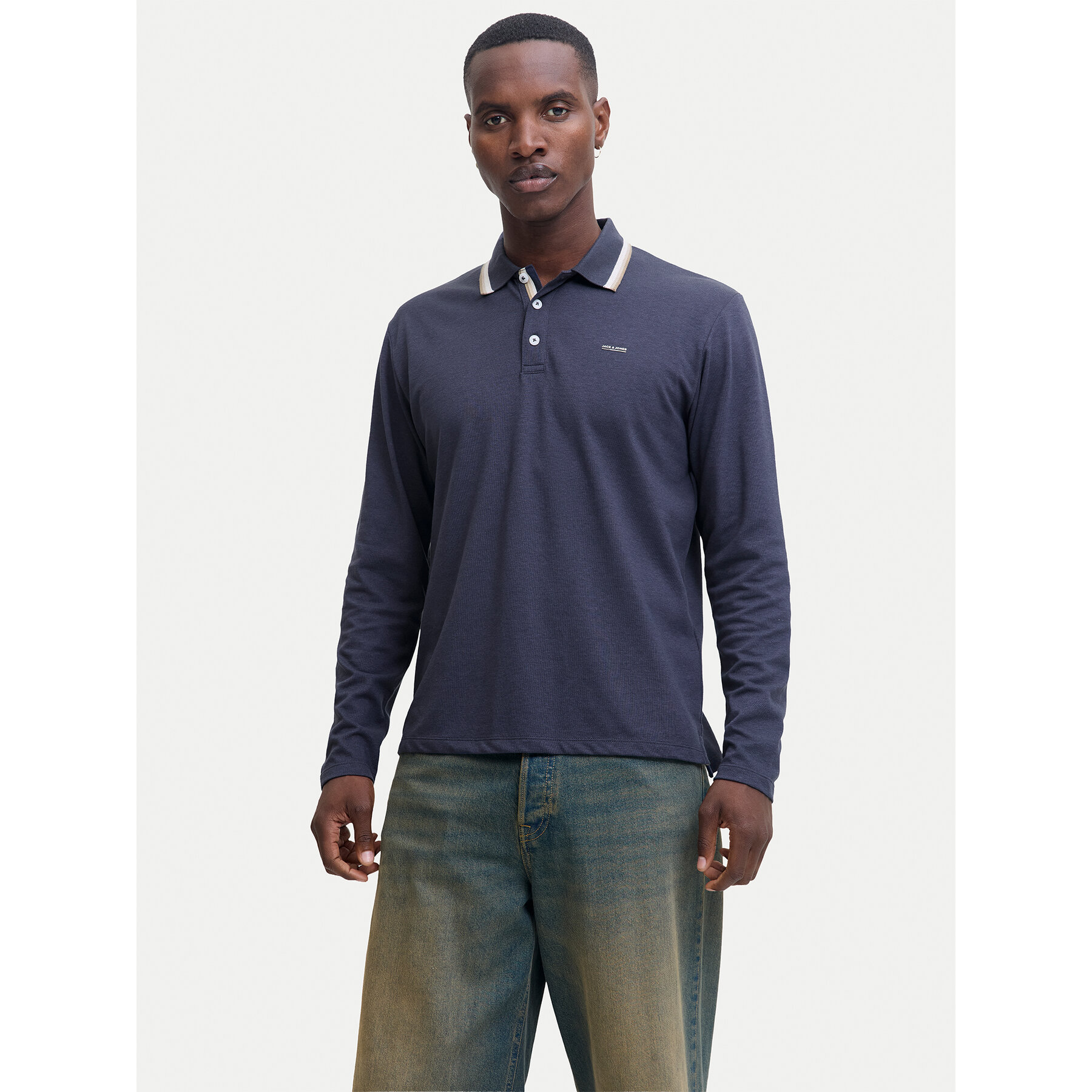 Jack & Jones Polo majica Blualves 12287520 Modra Regular Fit