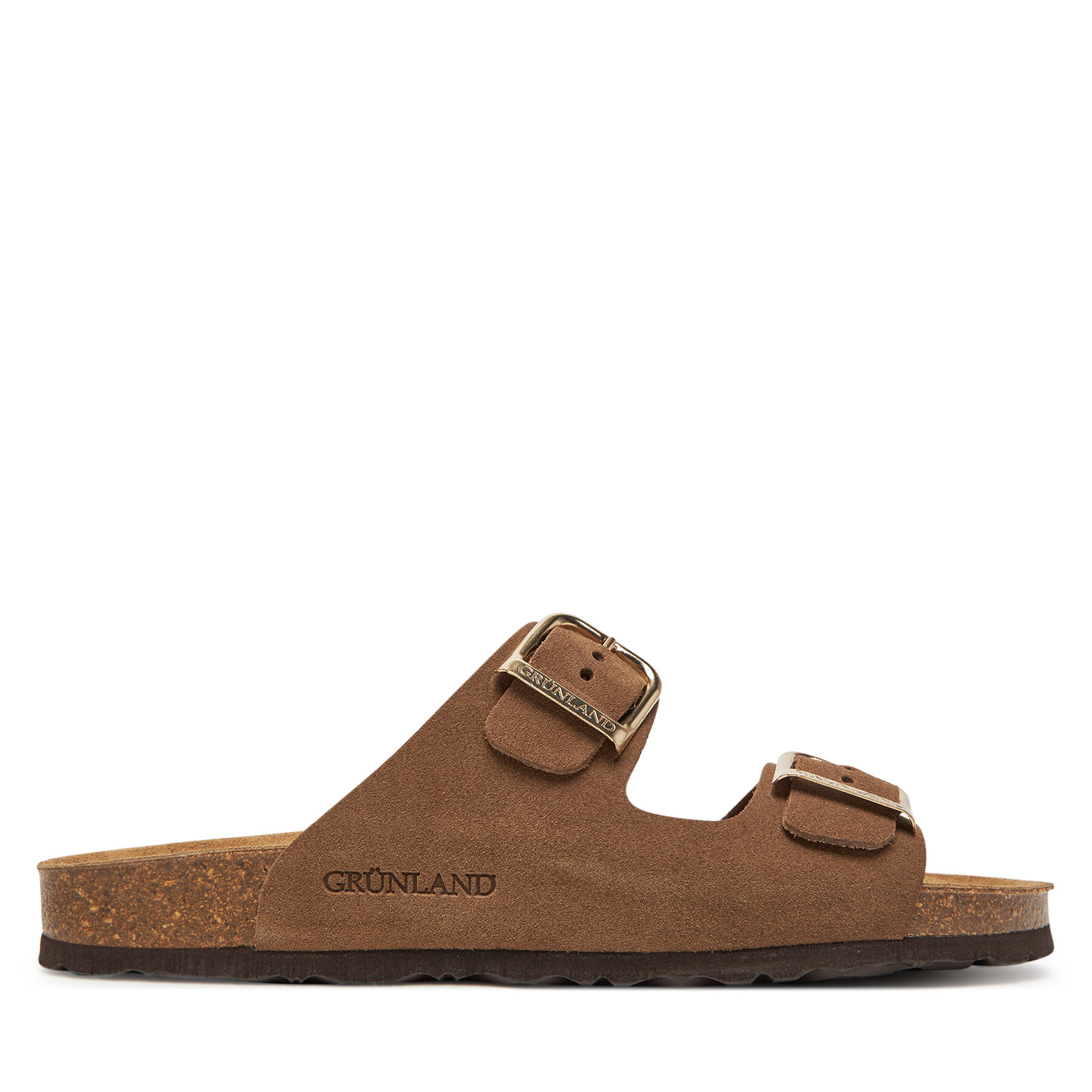 Damen Pantoletten Grünland, Schuhgröße 36, Braun, Sara CB2631