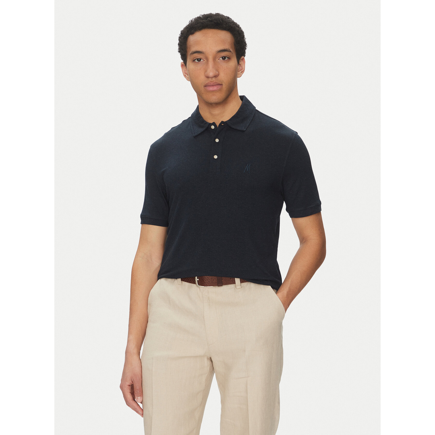 Marciano Guess Polo 5GHP01 6315A Blu scuro Regular Fit