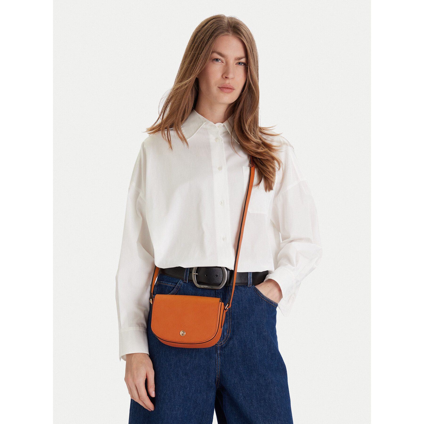 Kabelka Longchamp 10165HYZ Oranžová
