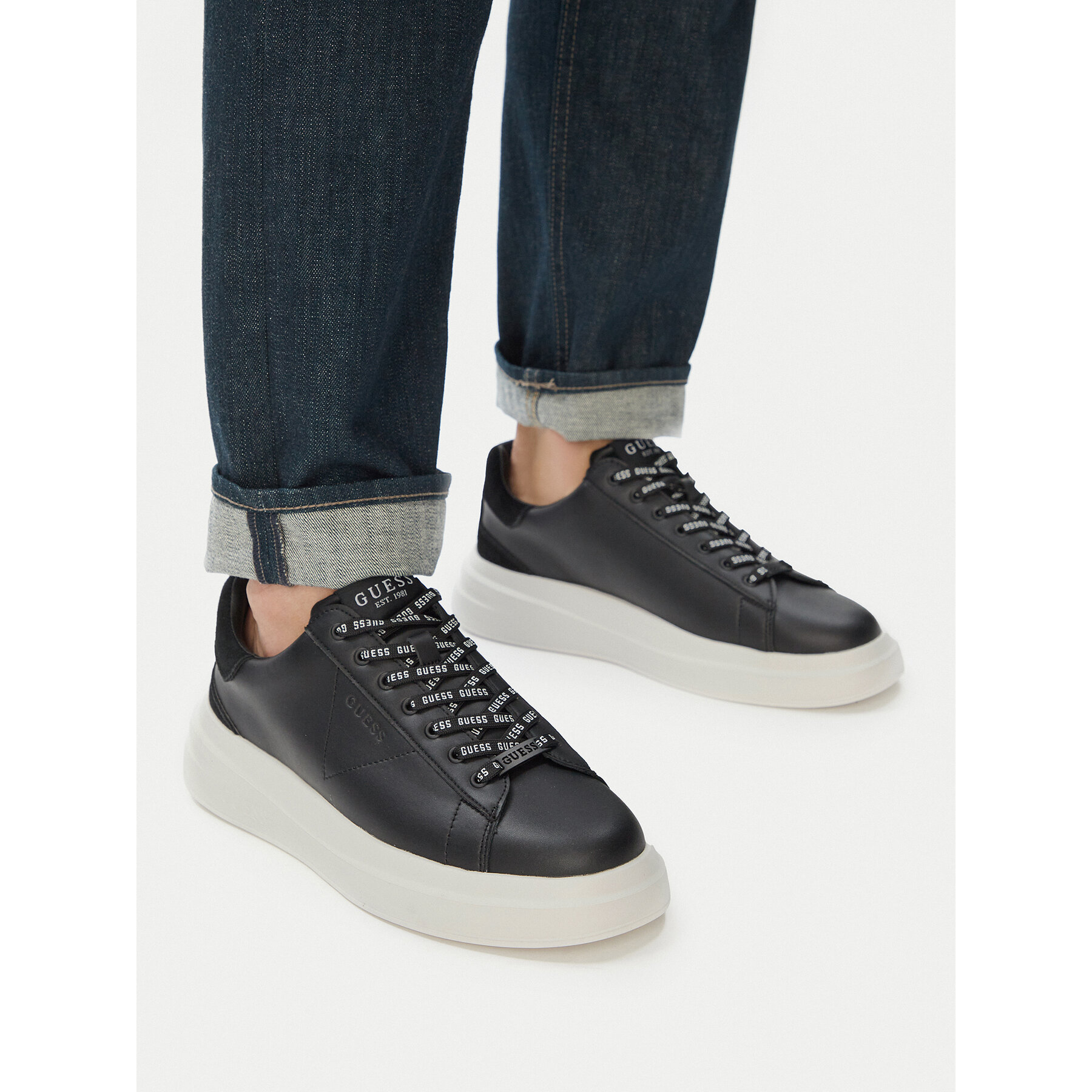 Sneakers Guess Elba FMPVIB SUE12 Negru