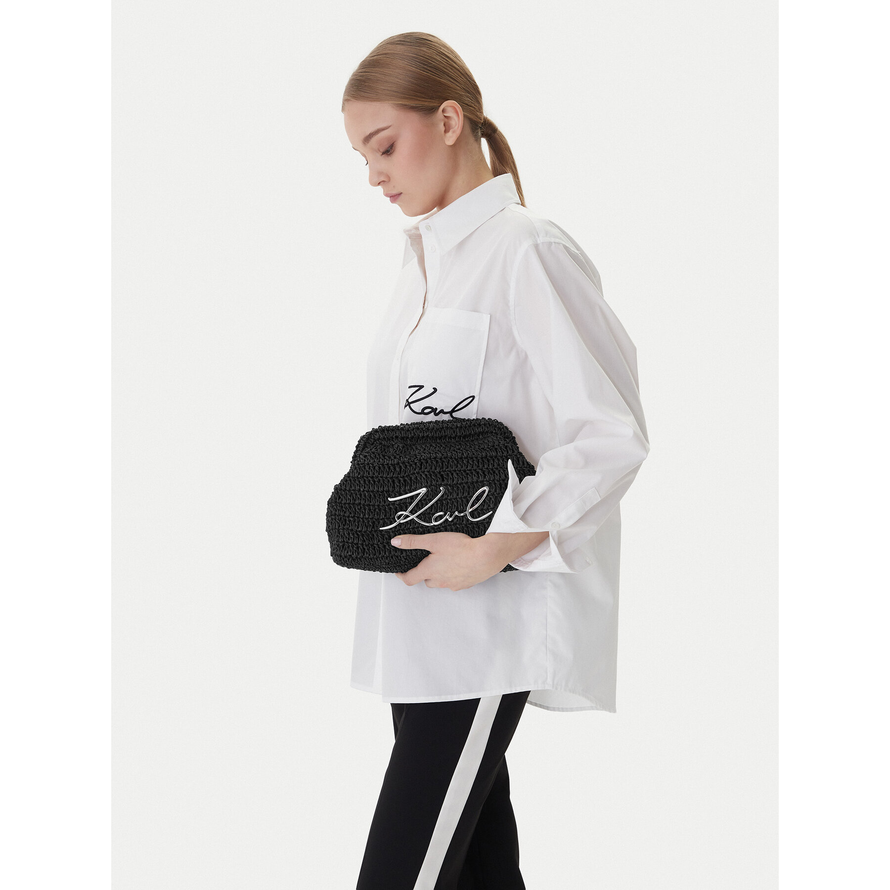 Táska KARL LAGERFELD B1W46083 Fekete