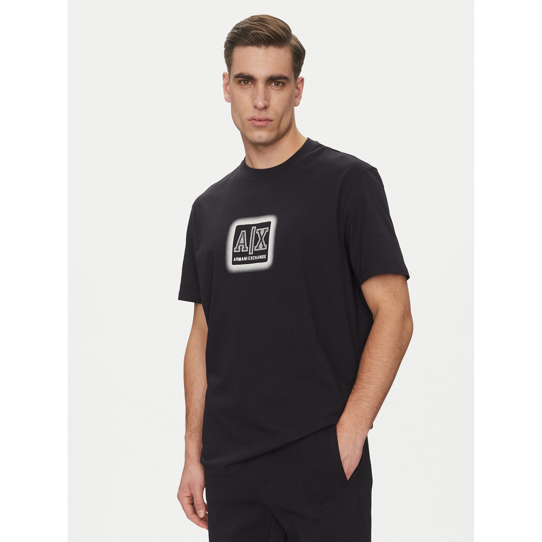 Armani Exchange T-shirt XM000545 AF10361 UB101 Blu scuro Regular Fit