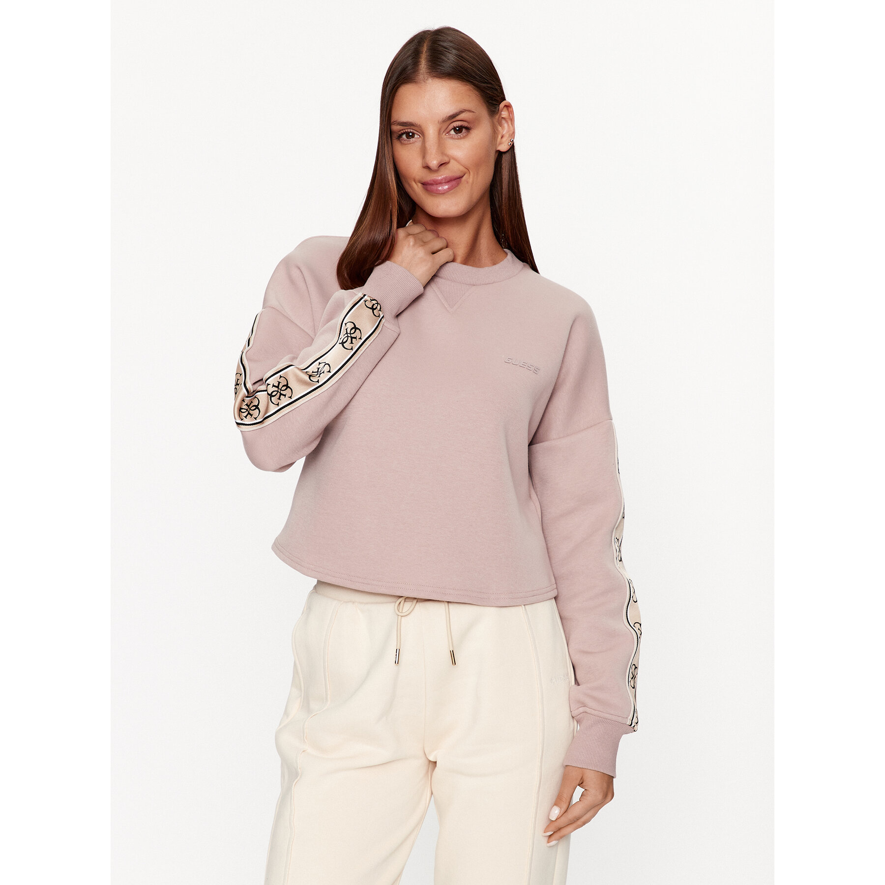 Guess Sweatshirt V3BQ16 KB3P2 Rosa Regular Fit