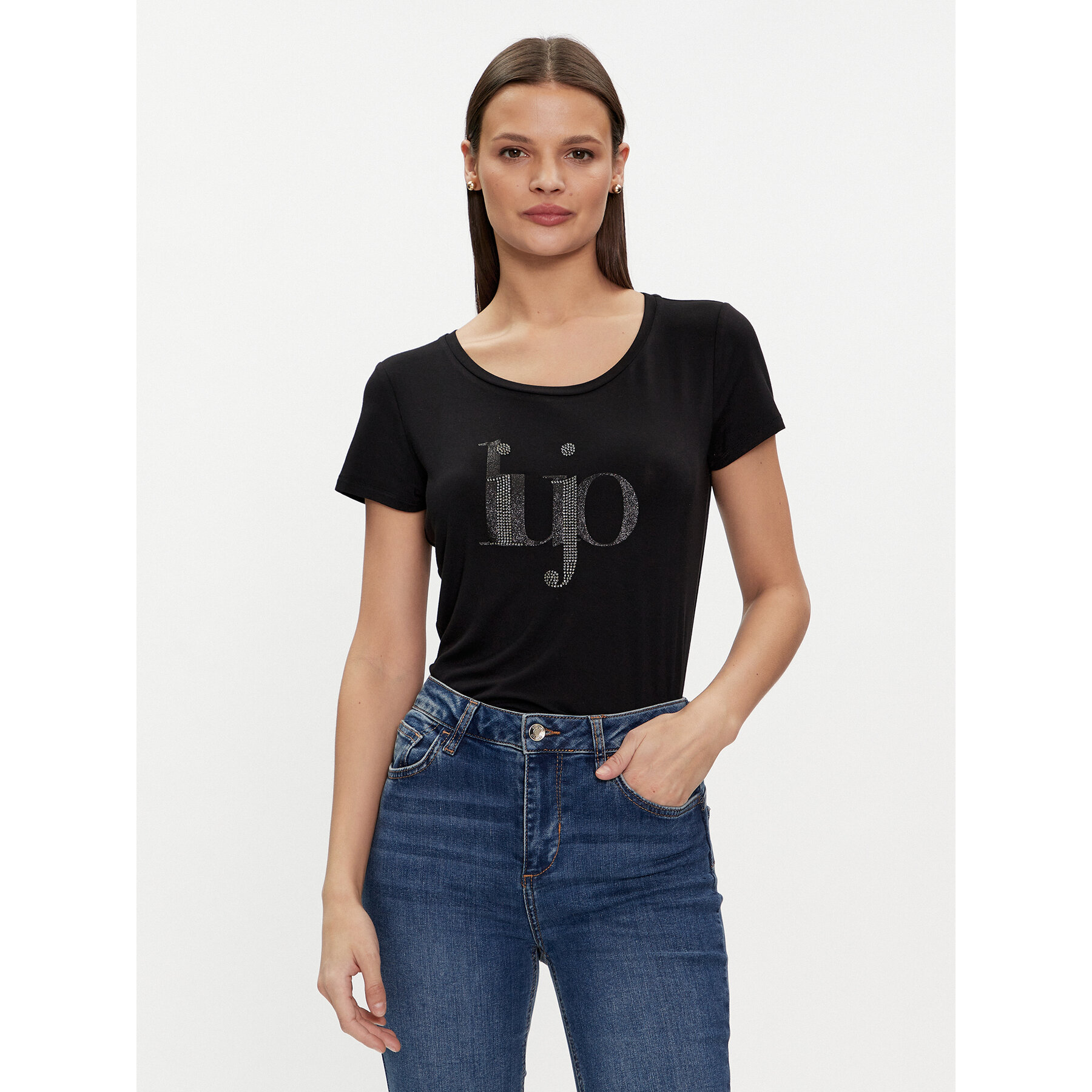 Liu Jo T-Shirt VA4227 JS360 Μαύρο Regular Fit