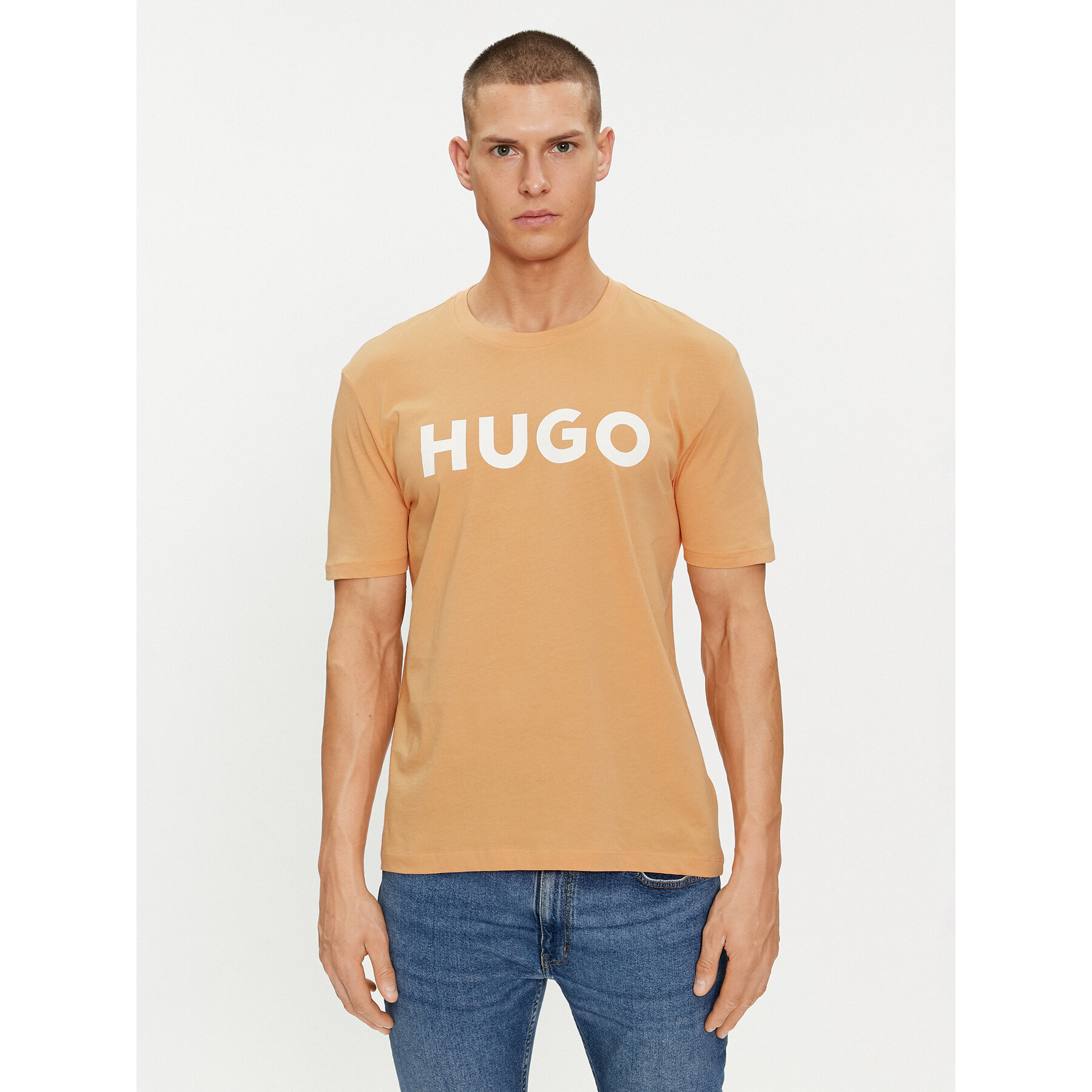 Hugo Póló Dulivio 50467556 Narancssárga Regular Fit