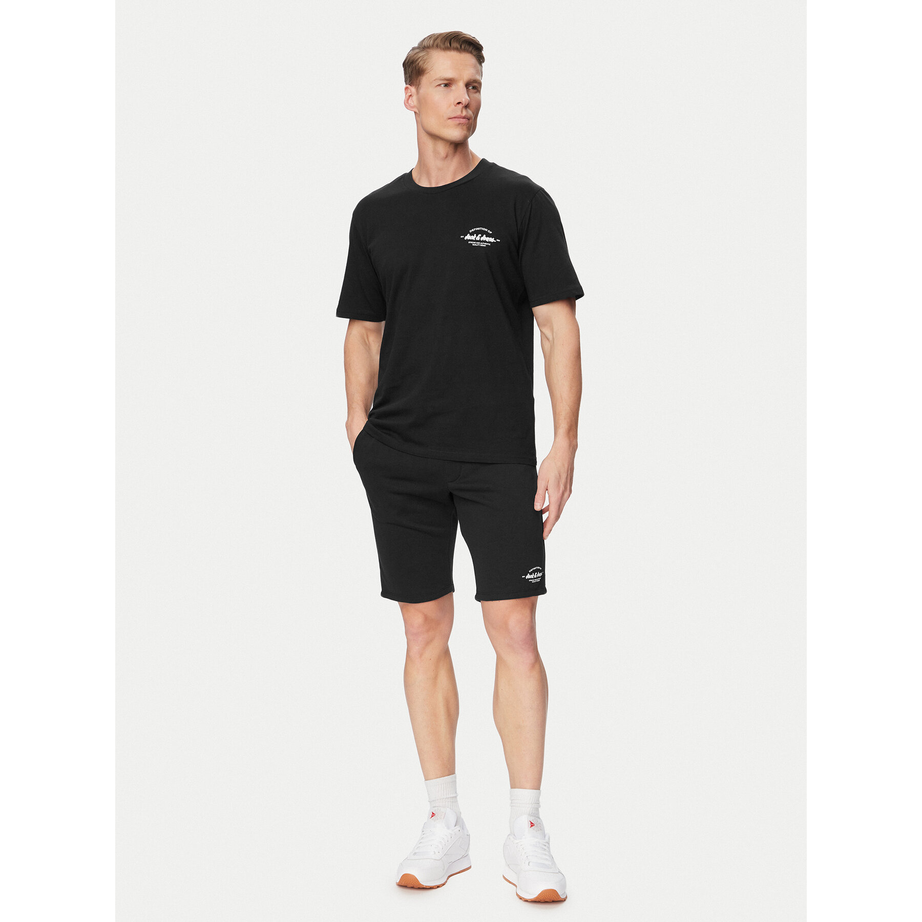 Jack & Jones Set majica i hlače Brandon 12298184 Crna Regular Fit