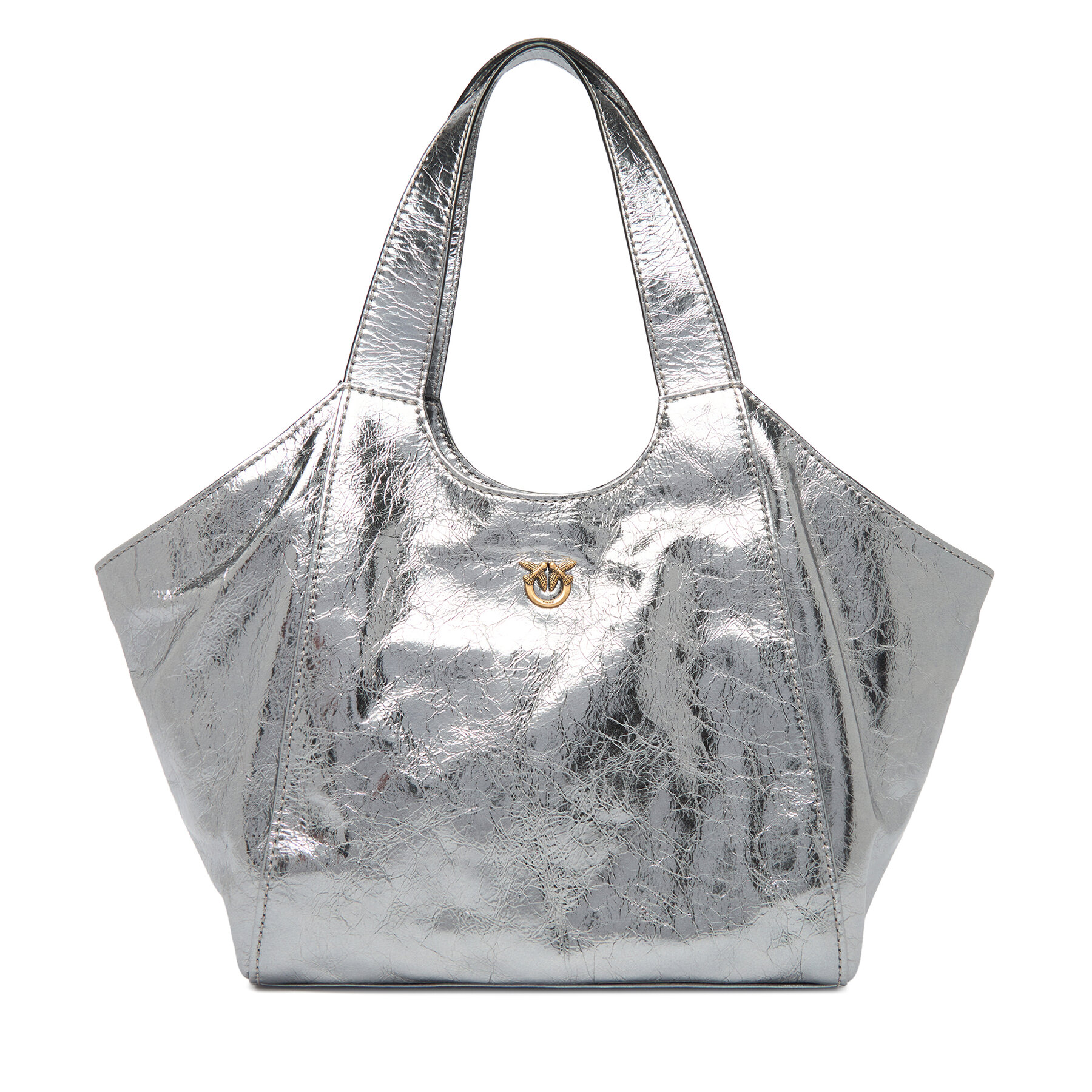 Kabelka PINKO Tote Mini Bag AI 25-26 PLTT 104645 A2OT Strieborná