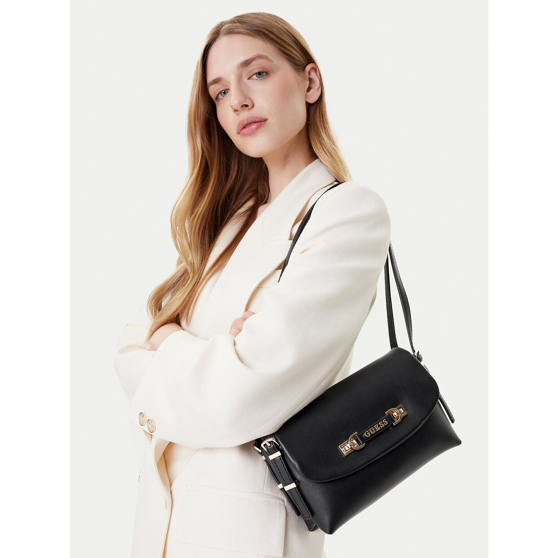 Дамска чанта Guess Lefia HWBG96 44190 Черен