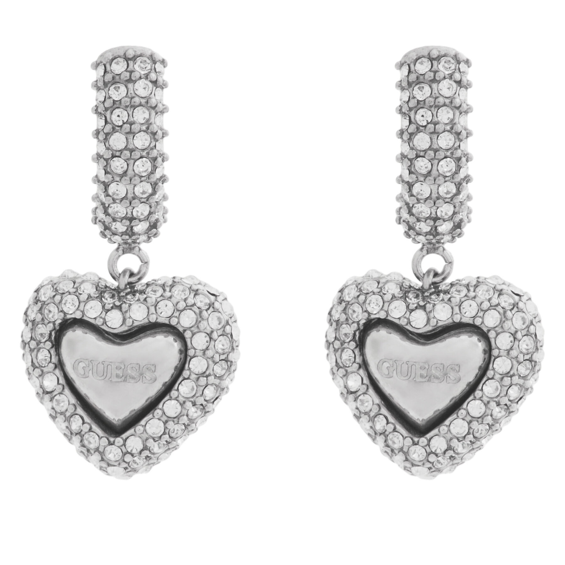 Naušnice Guess JUBE05 021JW Srebrna