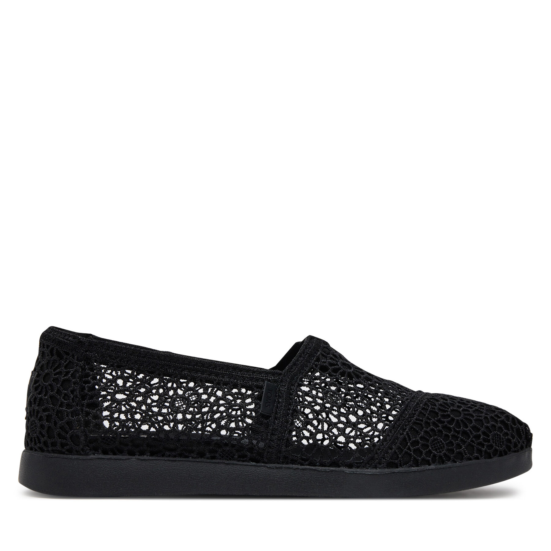 Damskie Baleriny Toms, Rozmiar 37.5 Czarny Alpargata Plus 10021549