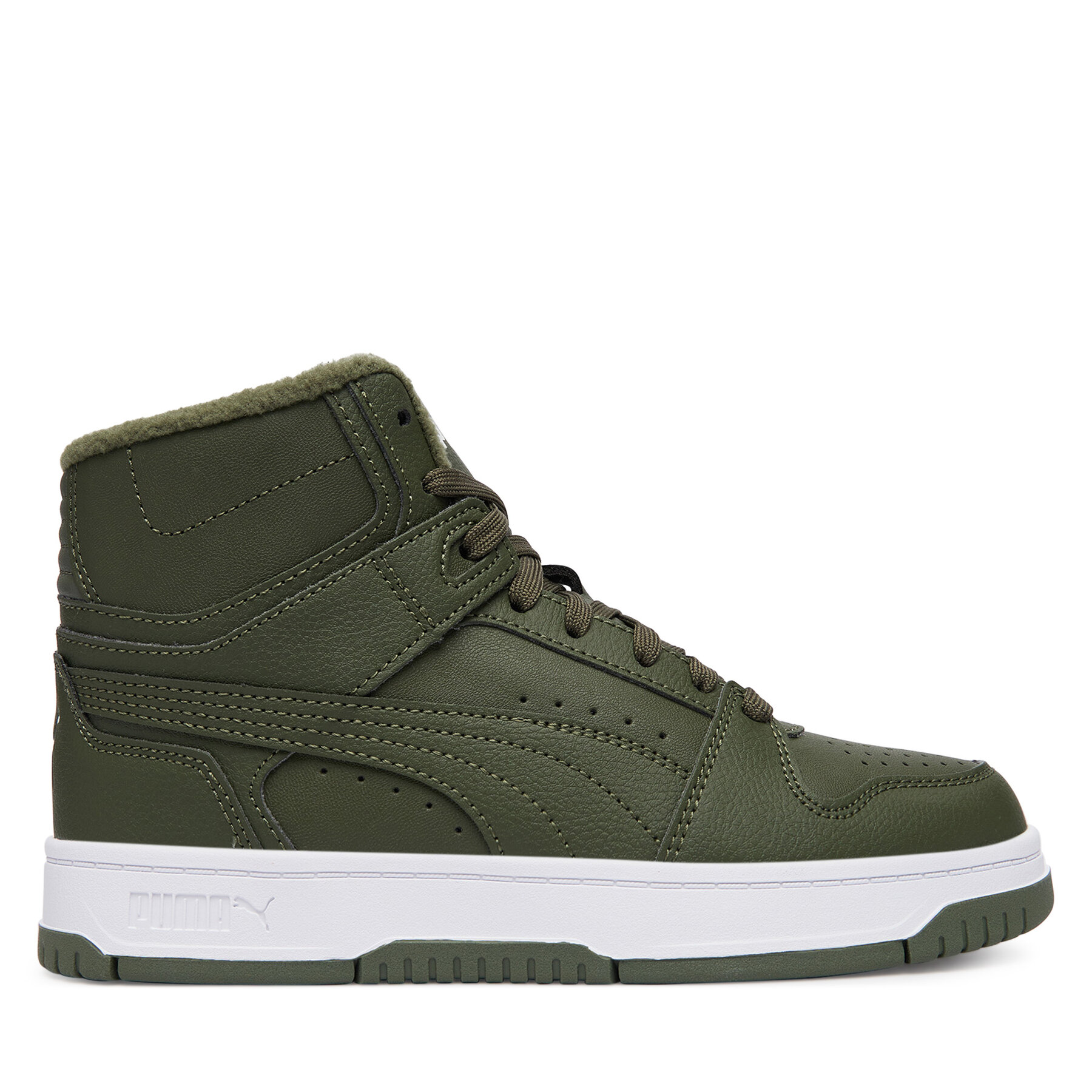 Tenisice Puma Rebound Slam Mid Wtr Jr 40880302 Tamno zelena