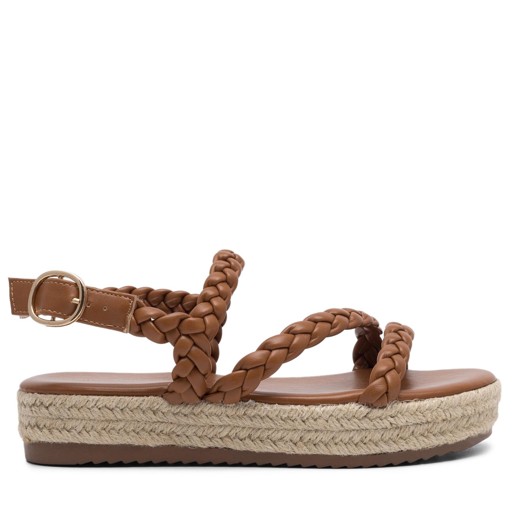 Espadrilky DeeZee E8875-1 Hnedá