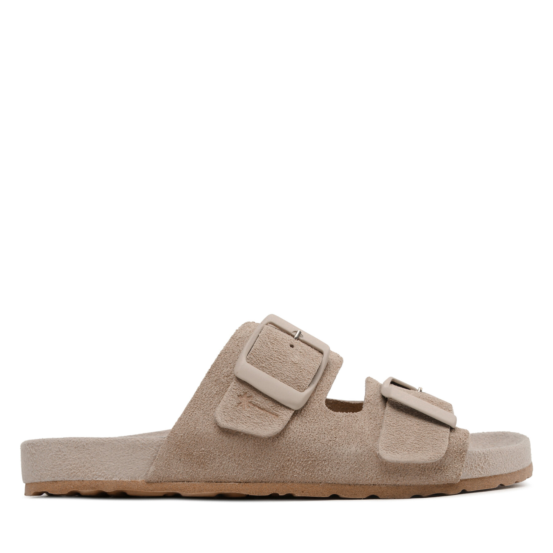 Manebi Παντόφλες Manebi Suede Traveler Nordic Sandals W 1.9 RT Καφέ