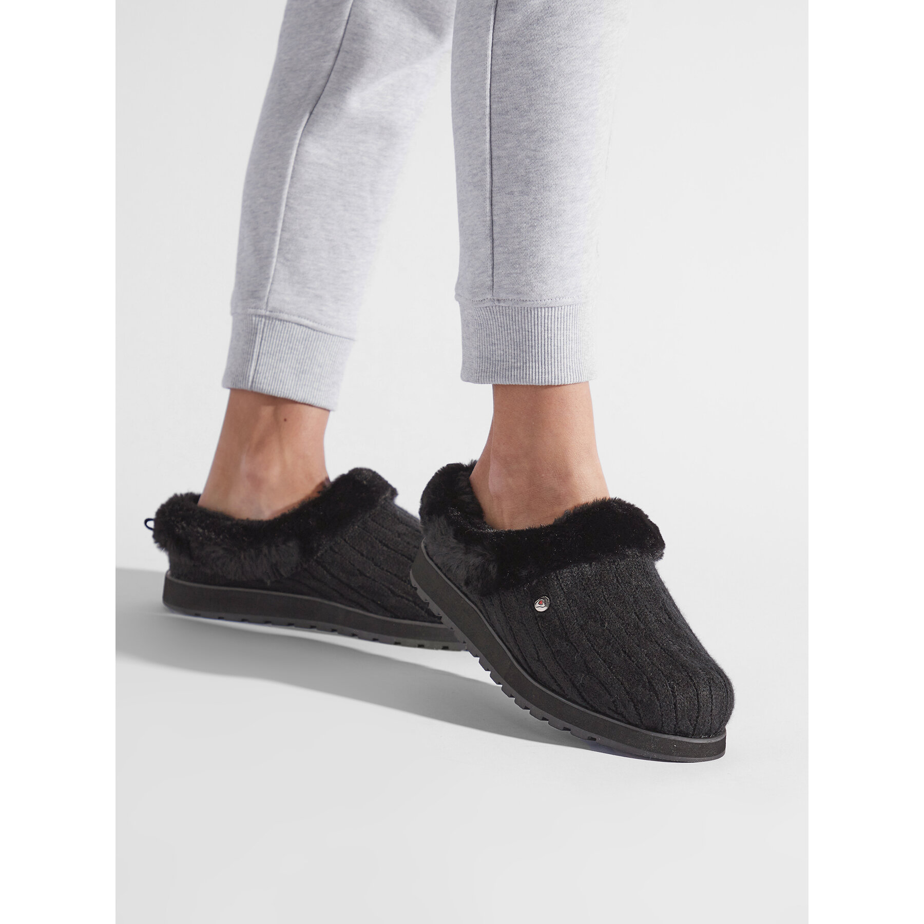 Bačkory Skechers BOBS Ice Angel 31204/BBK Černá