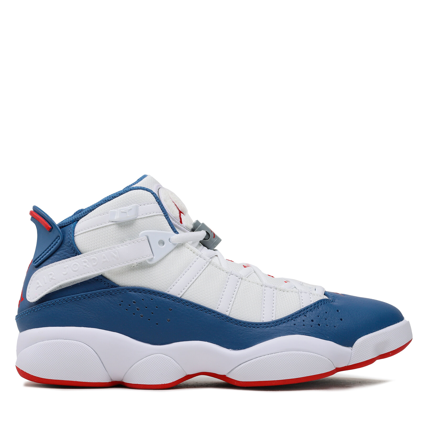 Batai Nike Jordan 6 Rings 322992 140 White/University Red/Light Steel Grey/True Blue