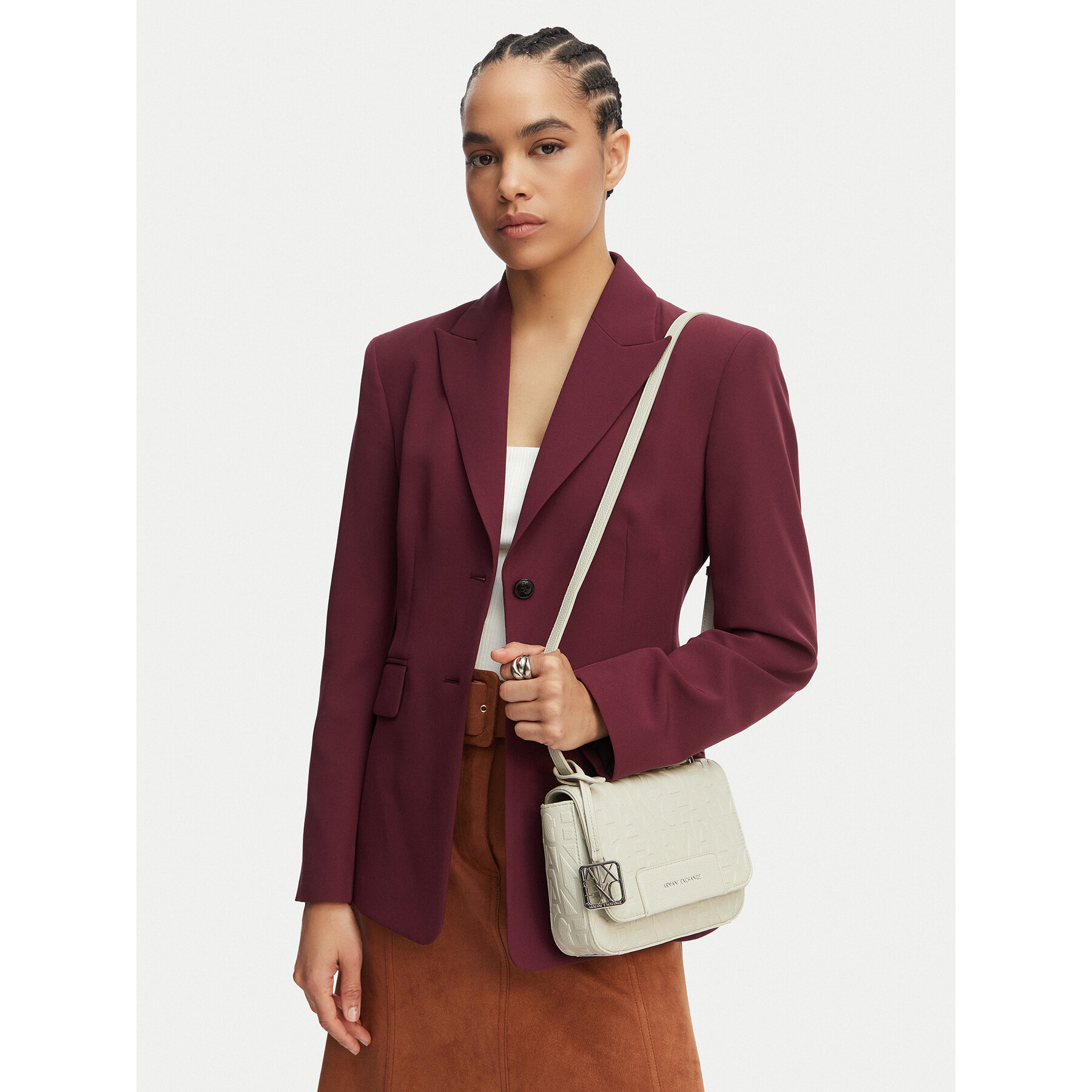 Geantă Armani Exchange XW001577 AF15774 U6275 Crem