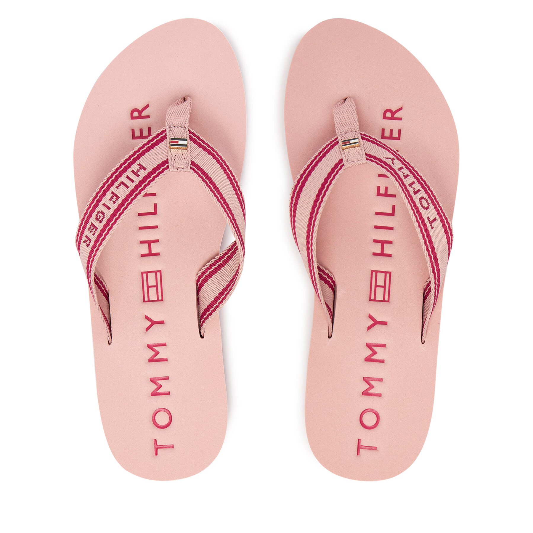 Japonke Tommy Hilfiger Th Webbing Summer Sandal FW0FW09193 Roza