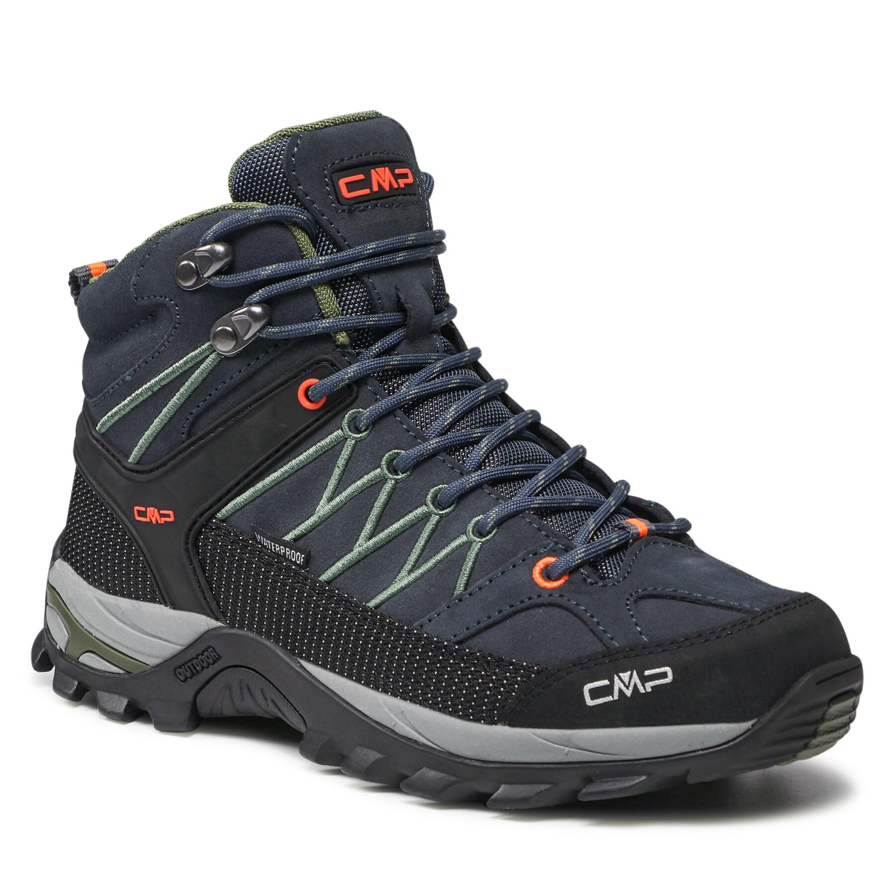 CMP Παπούτσια πεζοπορίας CMP Rigel Mid Trekking Shoe Wp 3Q12947 Antracite/Torba 51UG