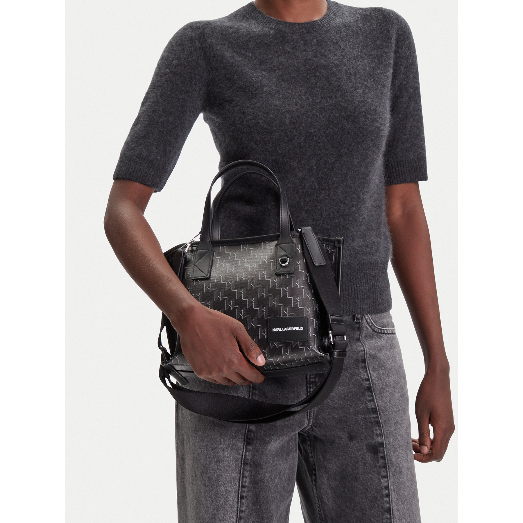 Дамска чанта KARL LAGERFELD A1W30184 Черен