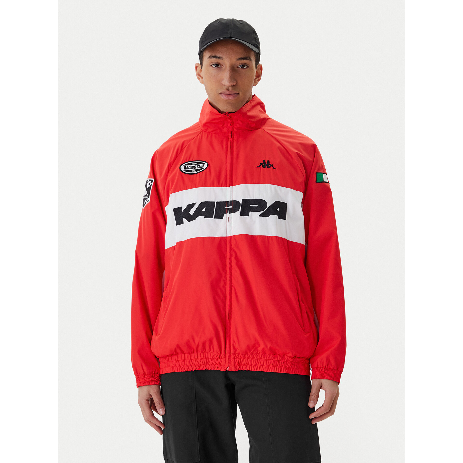 Kappa Windjacke Authentic Sullix 382568W Rot Oversize