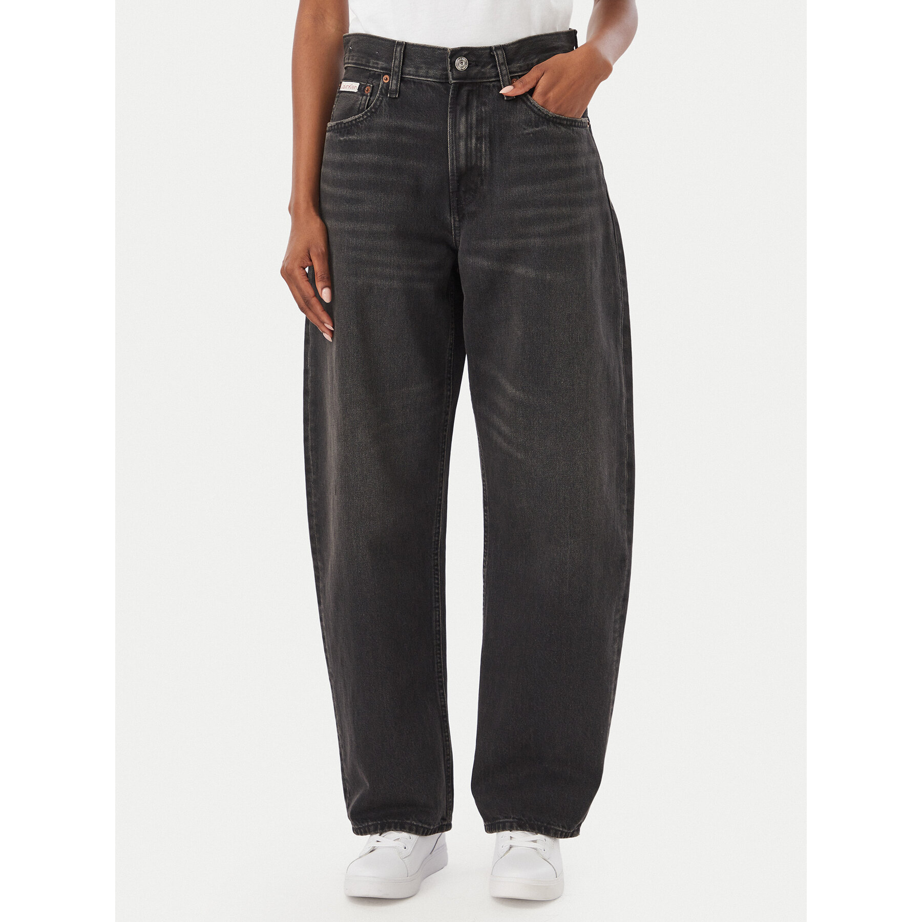 Calvin Klein Jeans Jeans LV047F686G Schwarz Barrel Fit