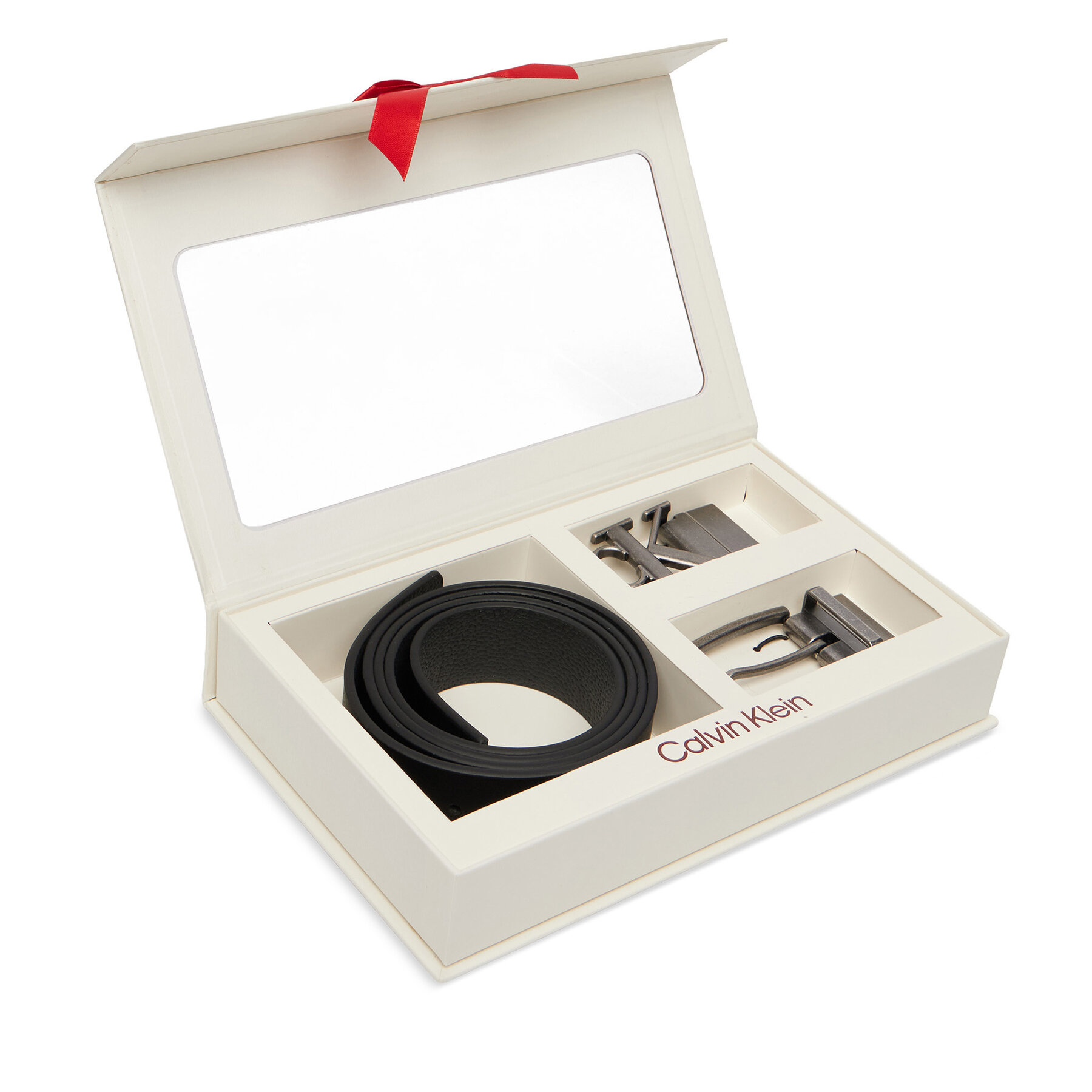 Remen Calvin Klein Two Belt Rev Gift Set 35Mm LV04D0025G Crna