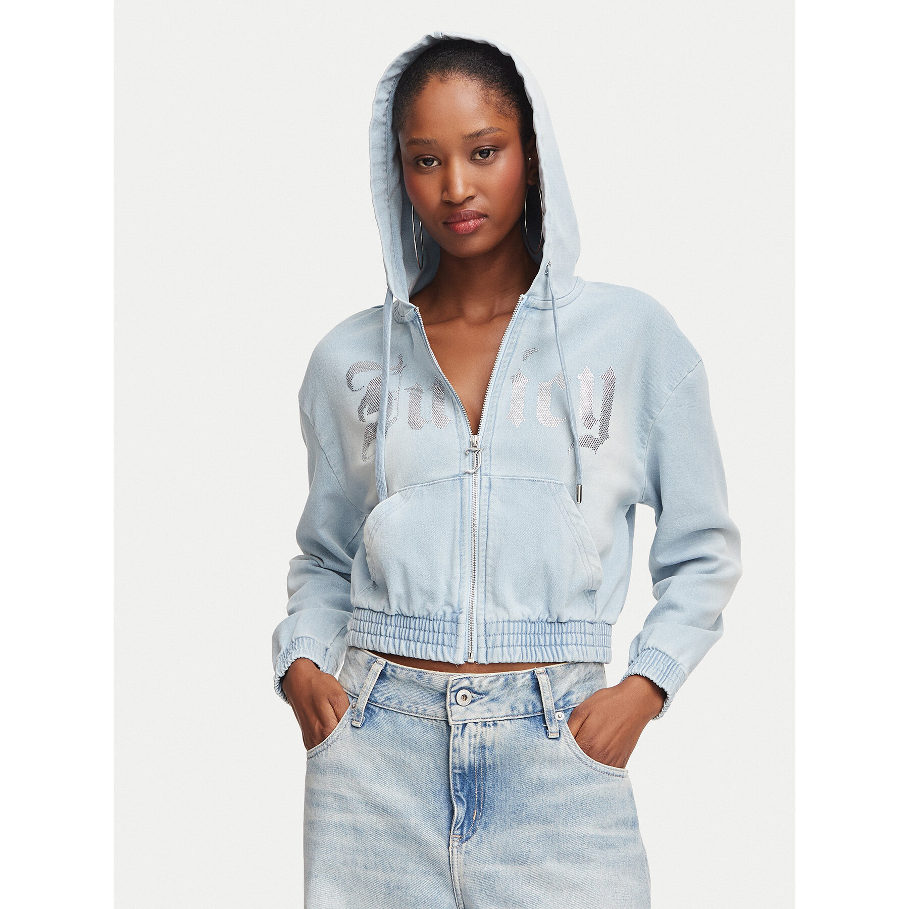 Juicy Couture Sweatshirt JCDAS226961 Hellblau Regular Fit