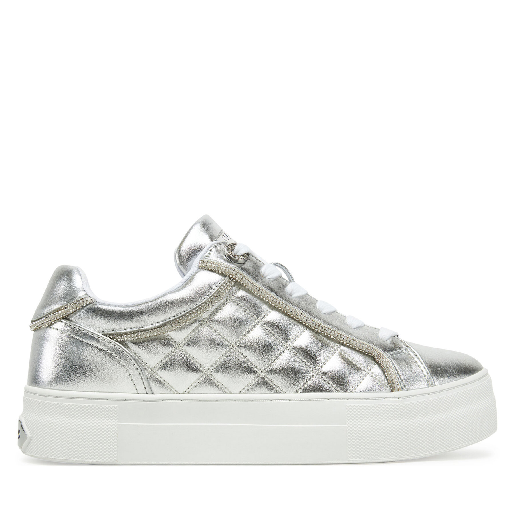 Sneakersy Guess FLPGRA ELE12 Strieborná