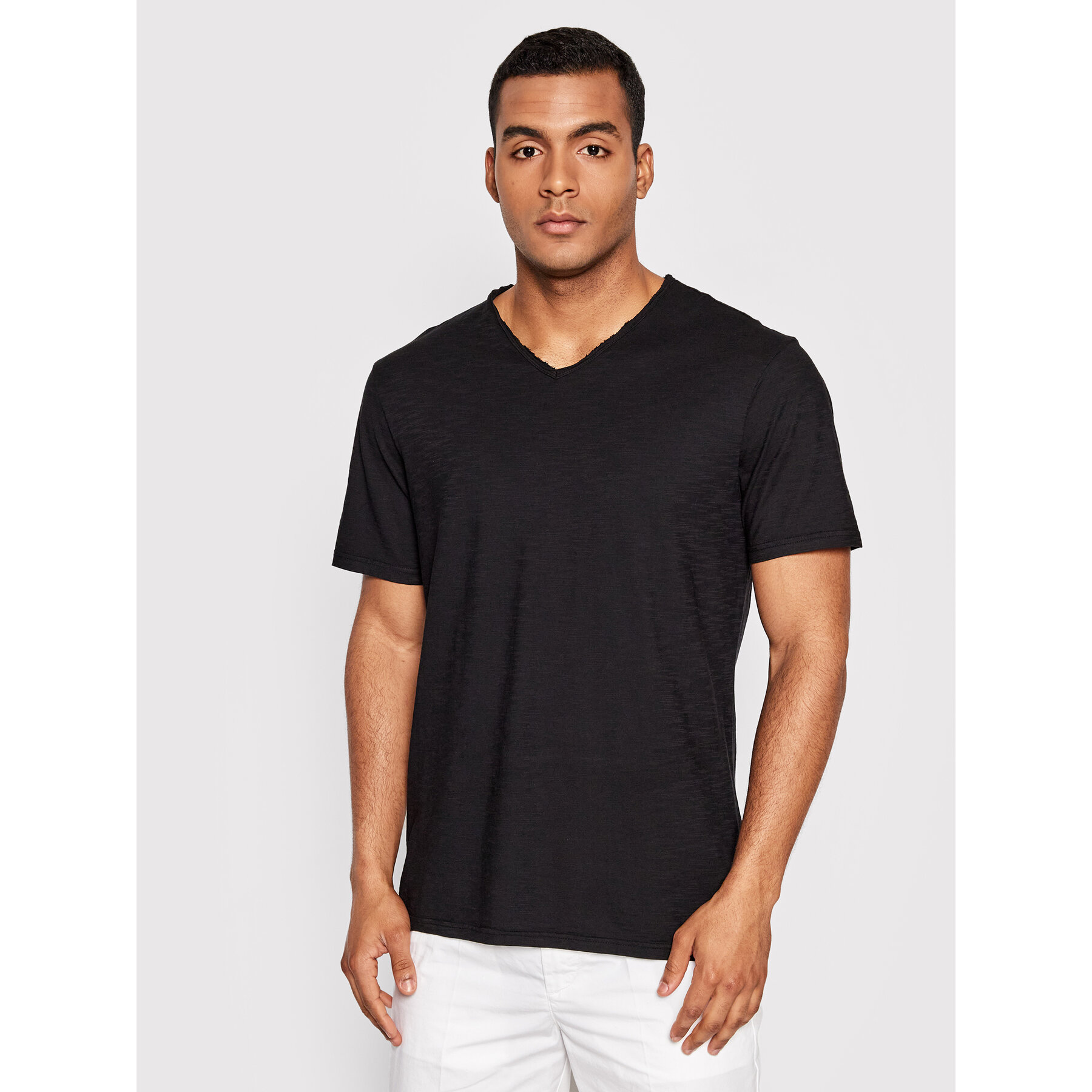 United Colors Of Benetton Póló 3JE1J4264 Fekete Regular Fit