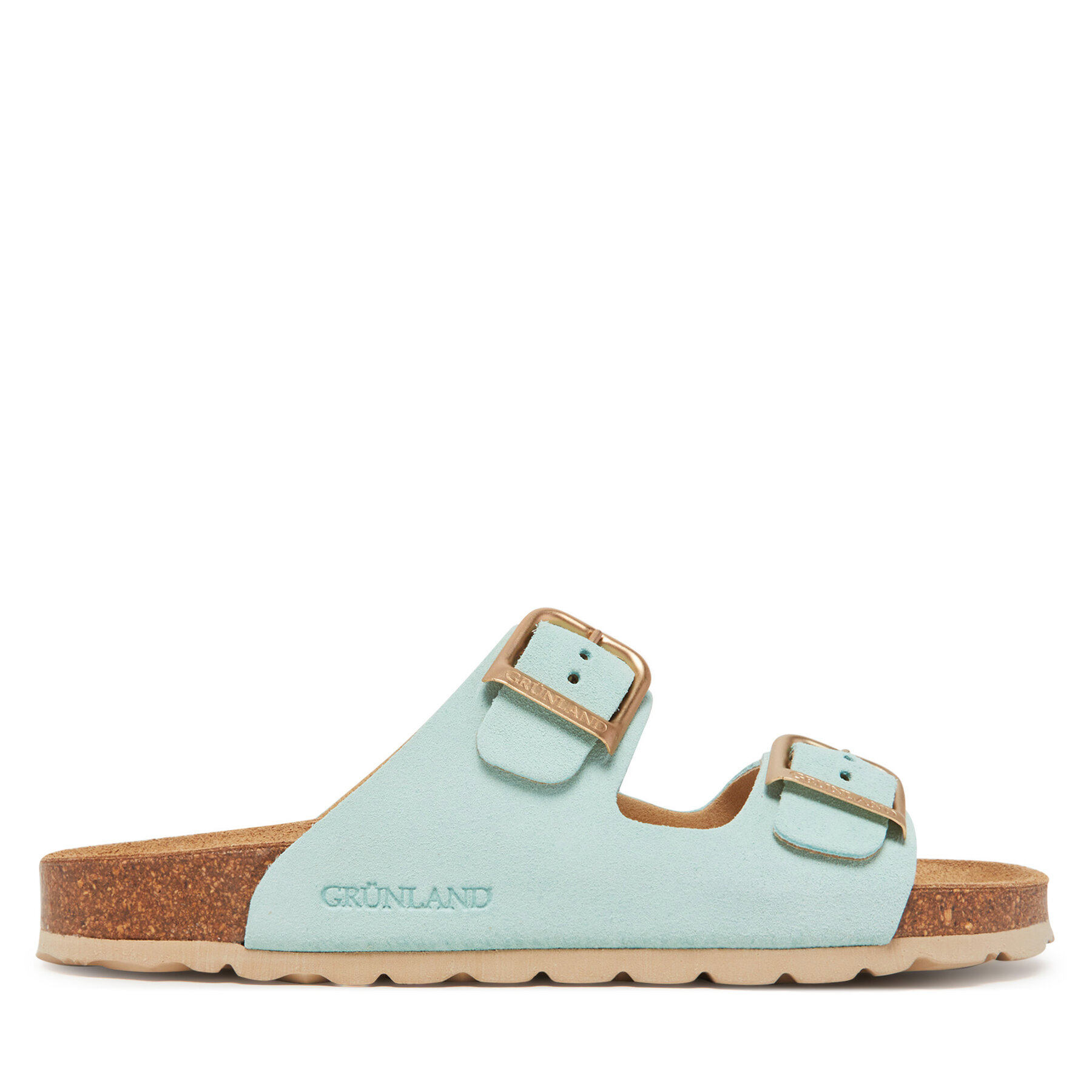 Damen Pantoletten Grünland, Schuhgröße 39, Grün, Sara CB2631