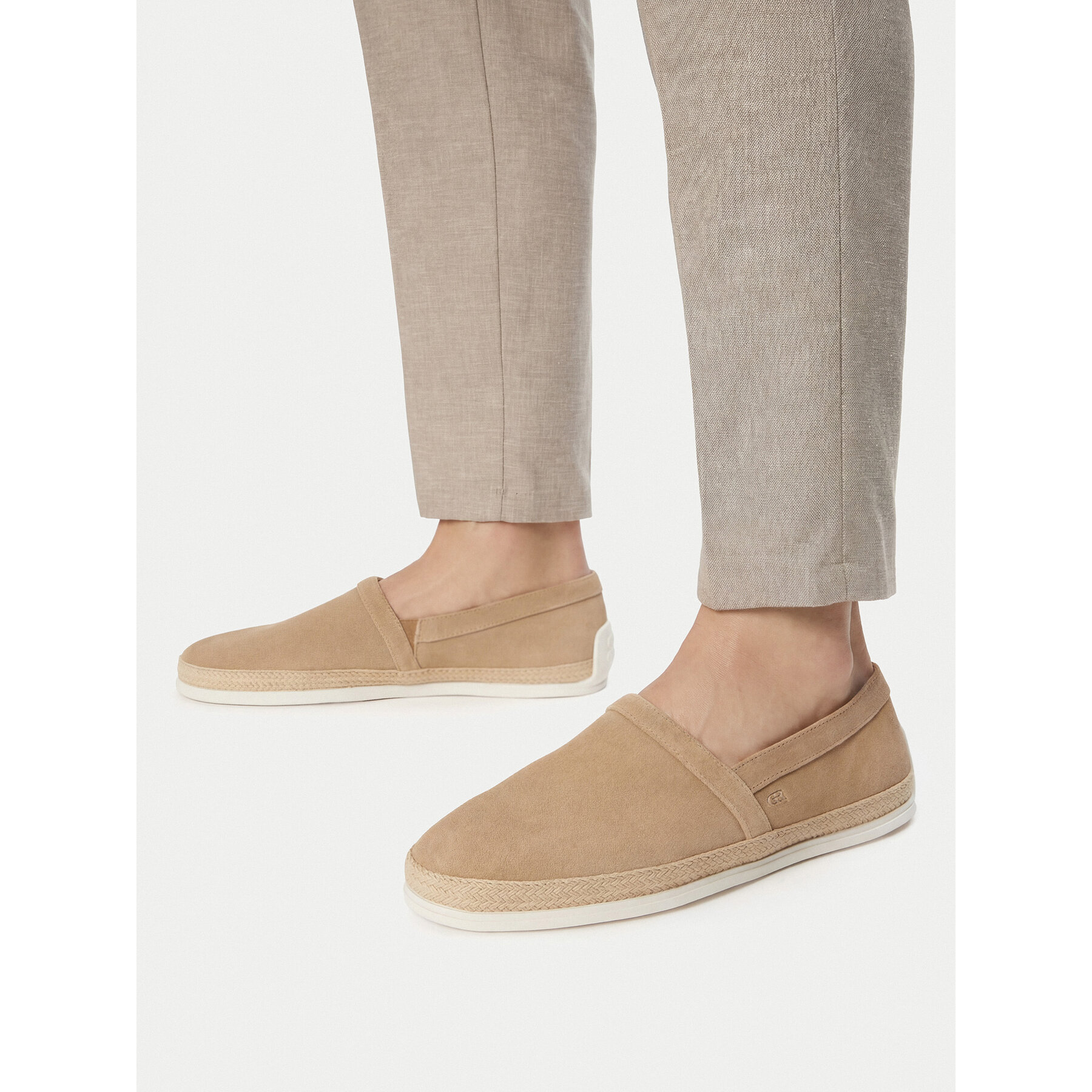 Espadrilky GINO ROSSI EO-TOMO-01 126AM Svetlo béžová