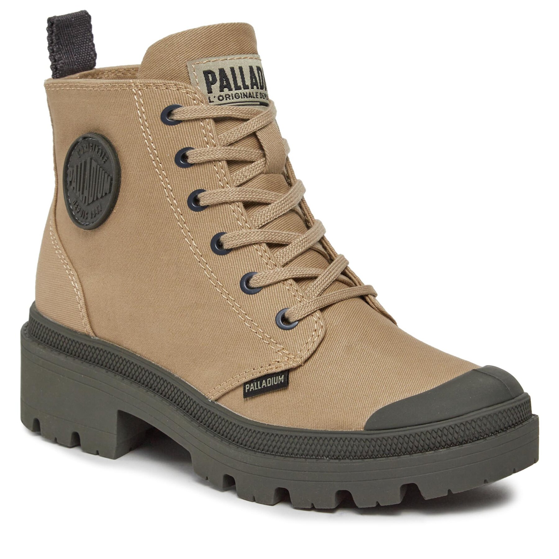 Hikerkänga Palladium Pallabase Twill 96907-211-M Beige