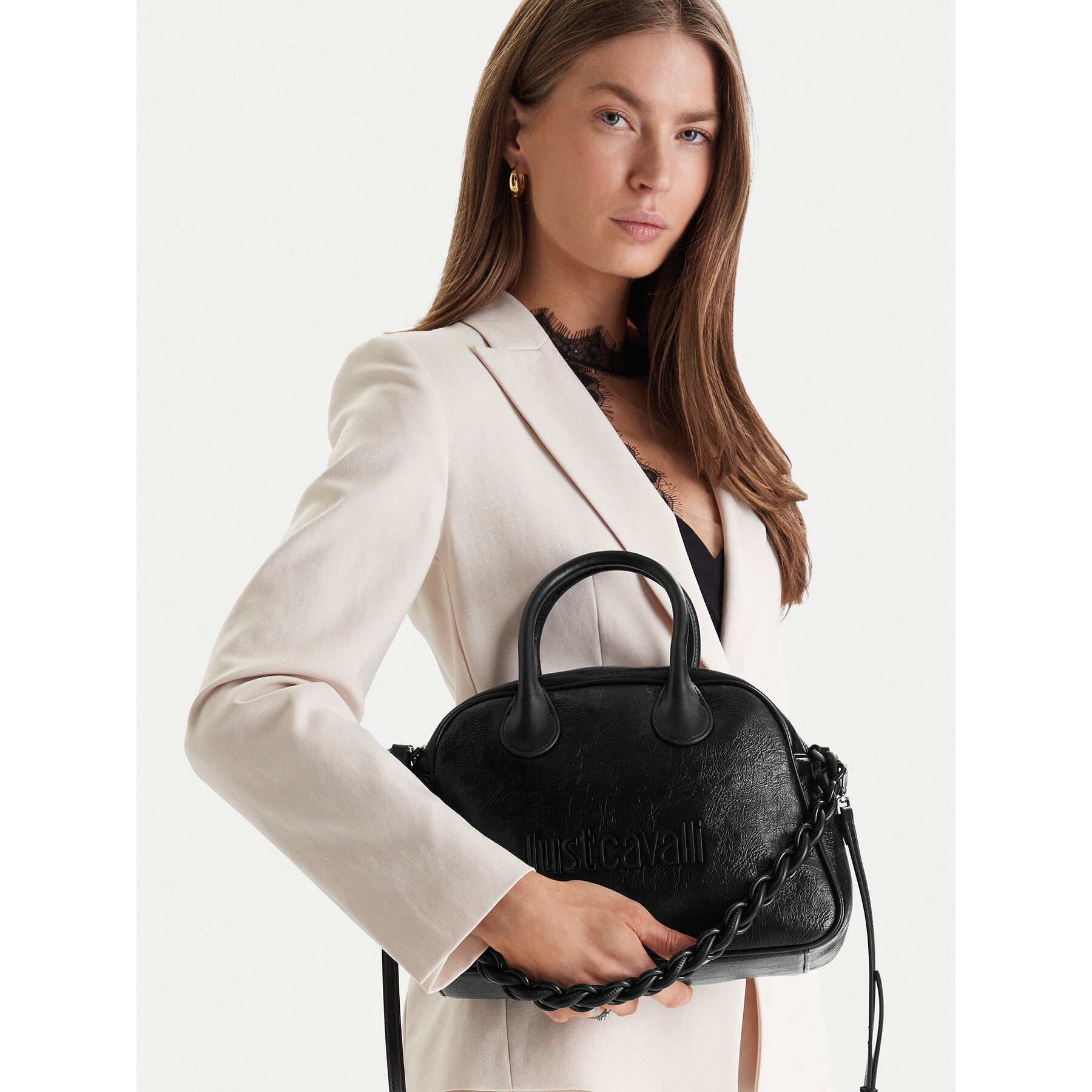 Geantă Just Cavalli 80RA4BC5 ZSD86 Negru