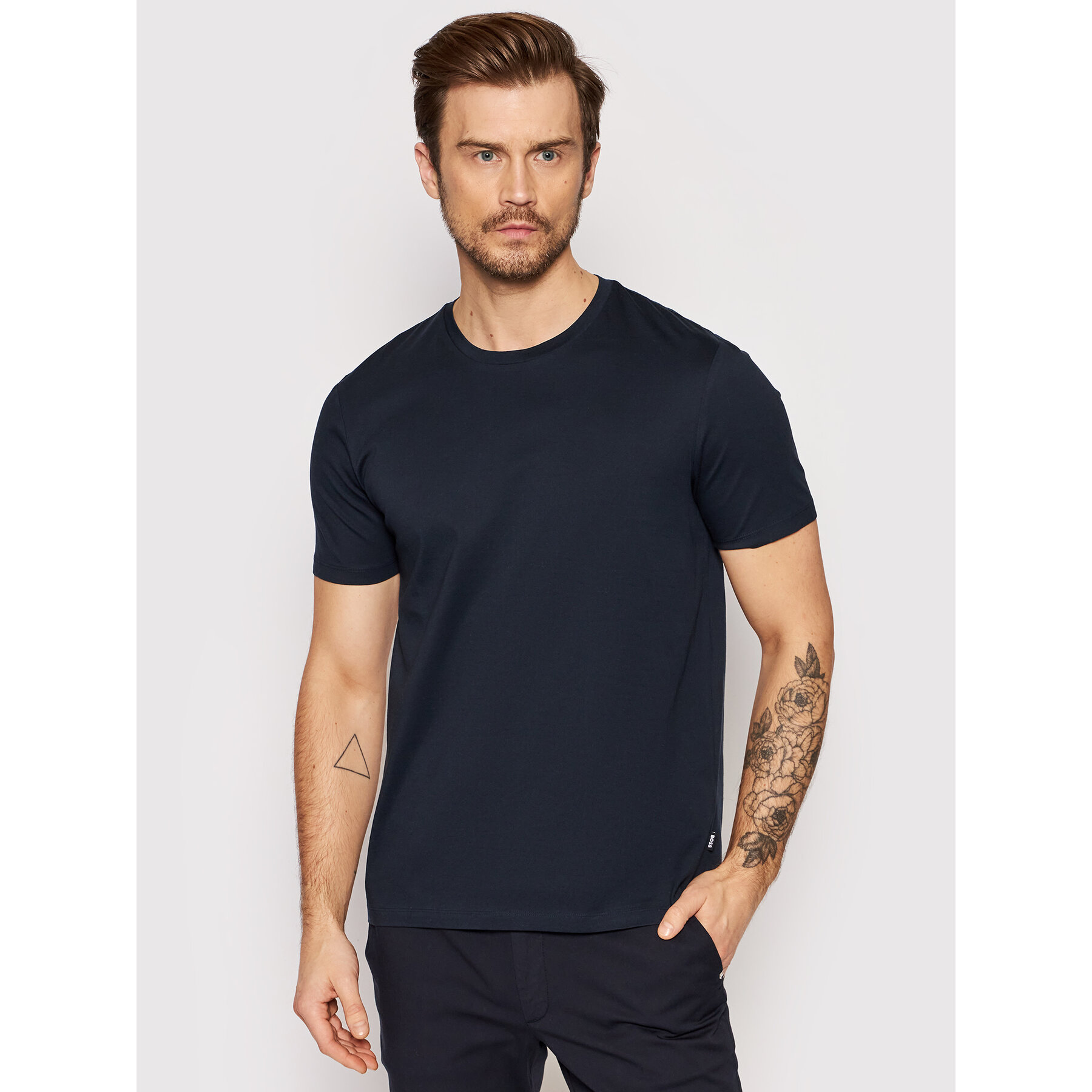 Boss Marškinėliai Tessler 150 50468395 Tamsiai mėlyna Slim Fit