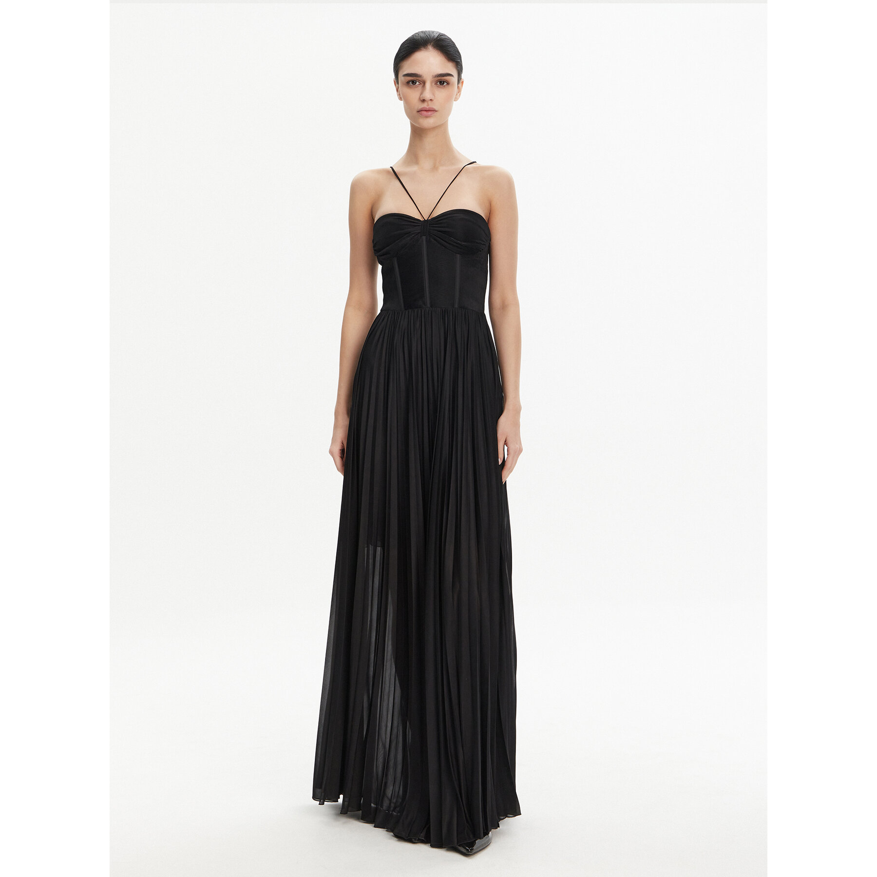 PINKO Abendkleid 104994 A2DM Schwarz Regular Fit