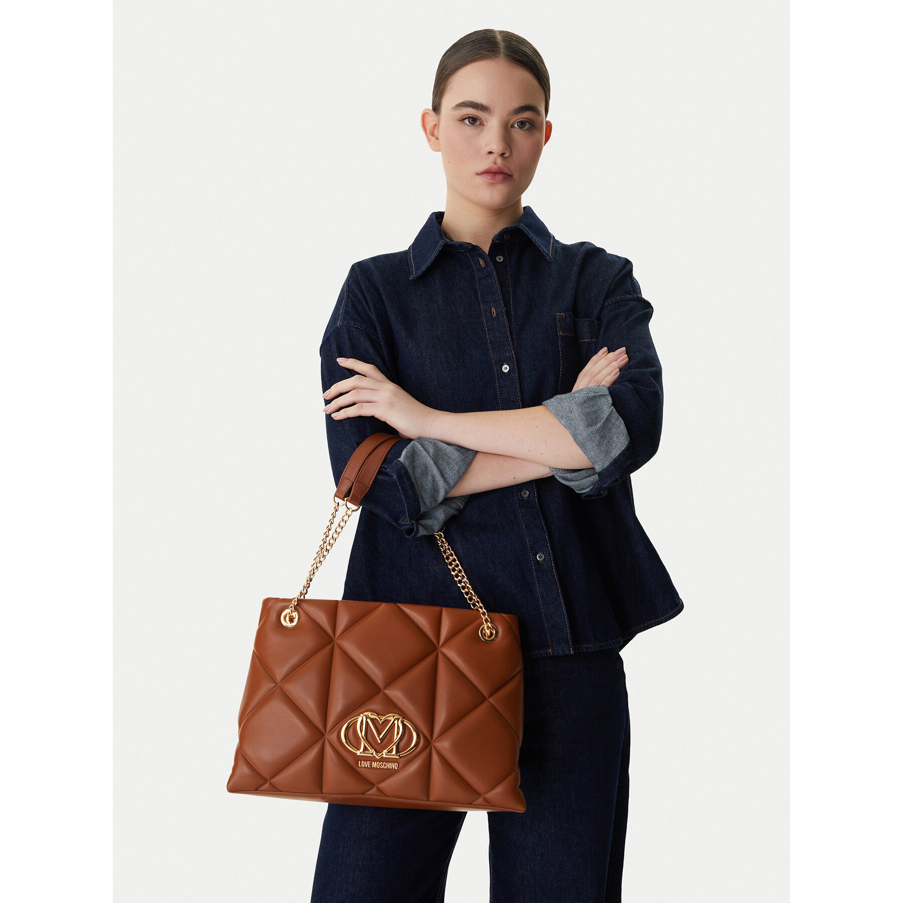 Táska LOVE MOSCHINO JC4040PP1OLC0200 Barna