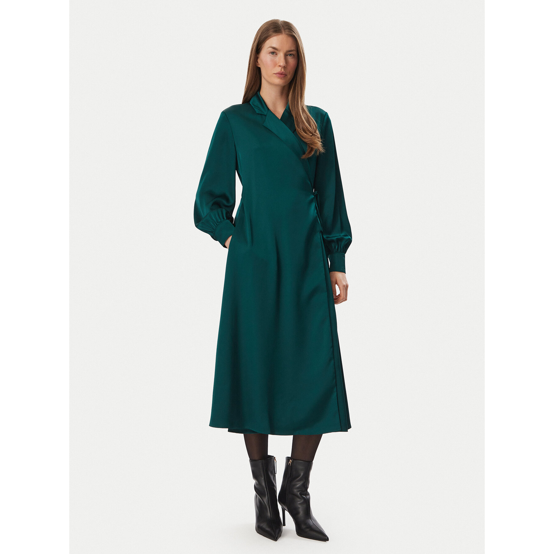 KARL LAGERFELD Kleid für den Alltag B4W13009 Dunkelgrün Regular Fit