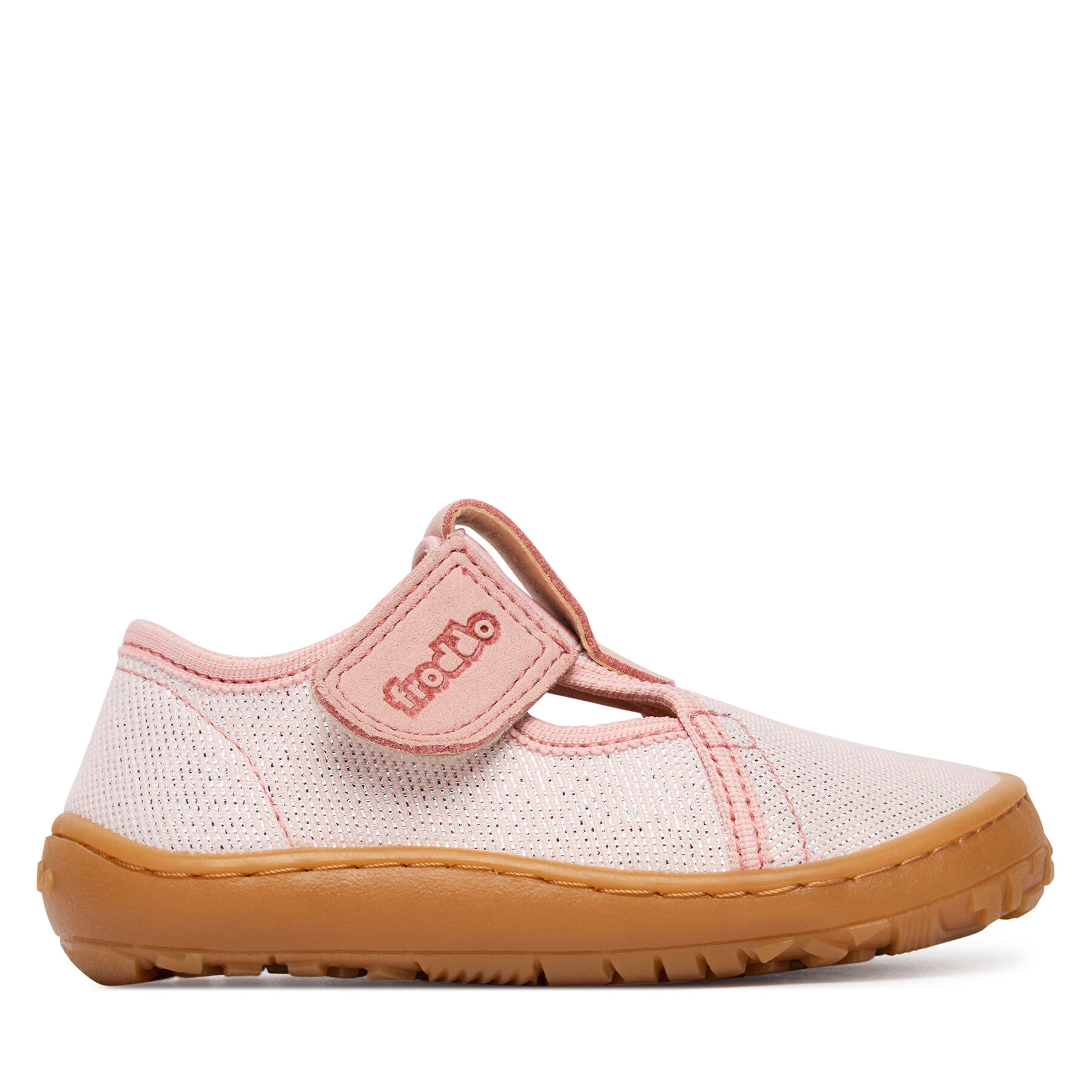 Papuče Froddo Barefoot Canvas T-Bar G1700439-2 M Ružová