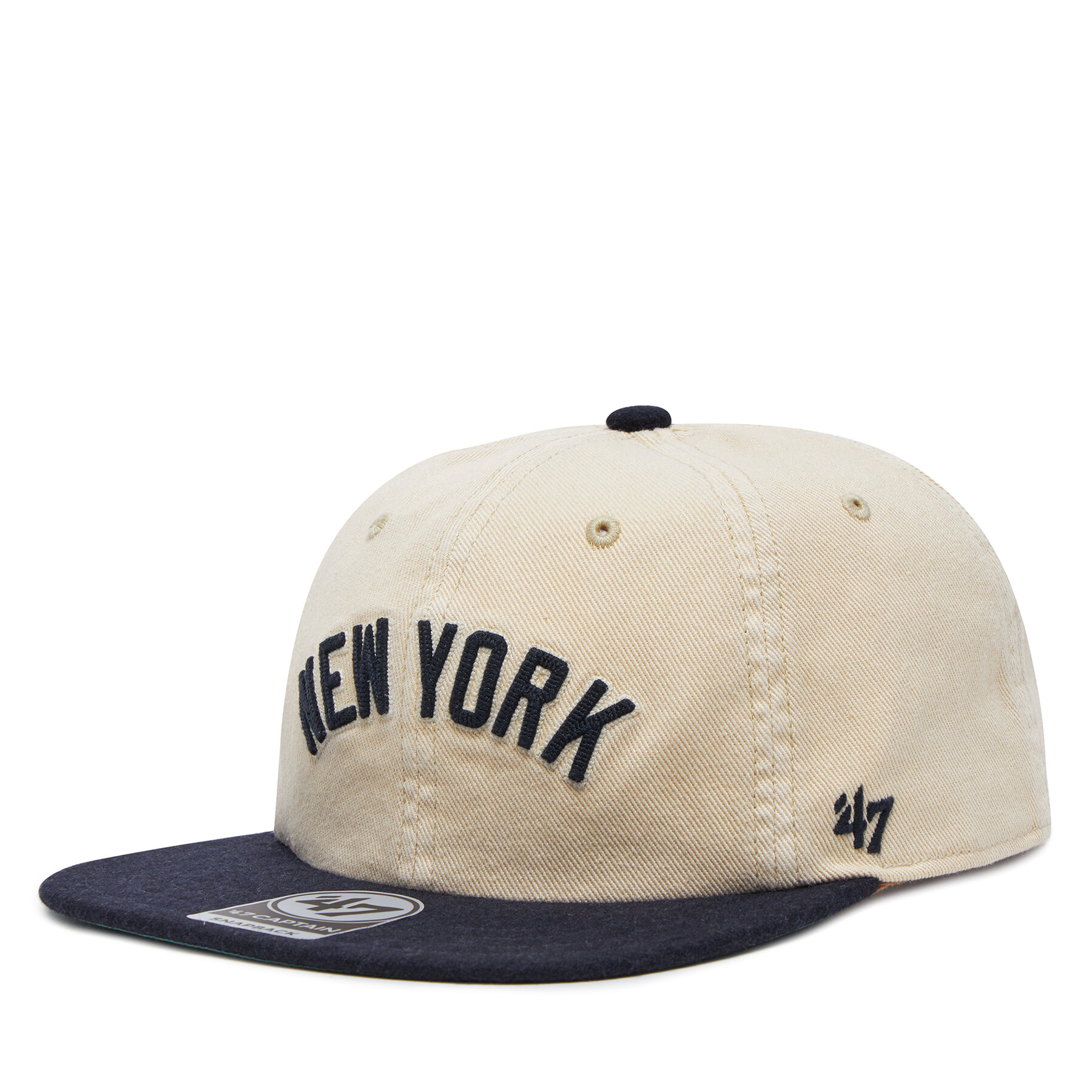 Шапка с козирка 47 Brand MLB New York Yankees Fieldstone ’47 CAPTAIN RL B-FLDST17HTP Бял