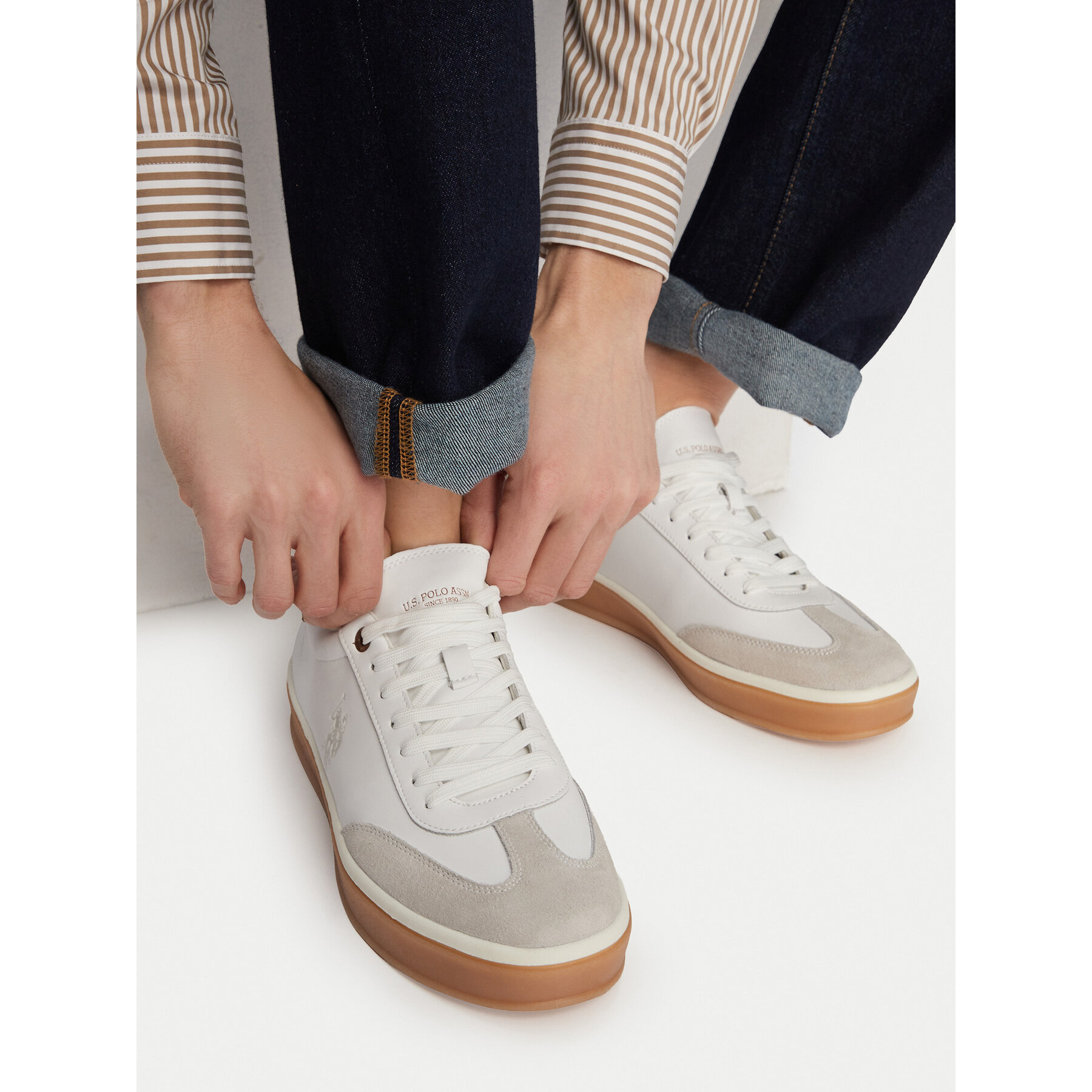 Sneakers U.S. Polo Assn. EO-EVAN001M/6L1 Alb