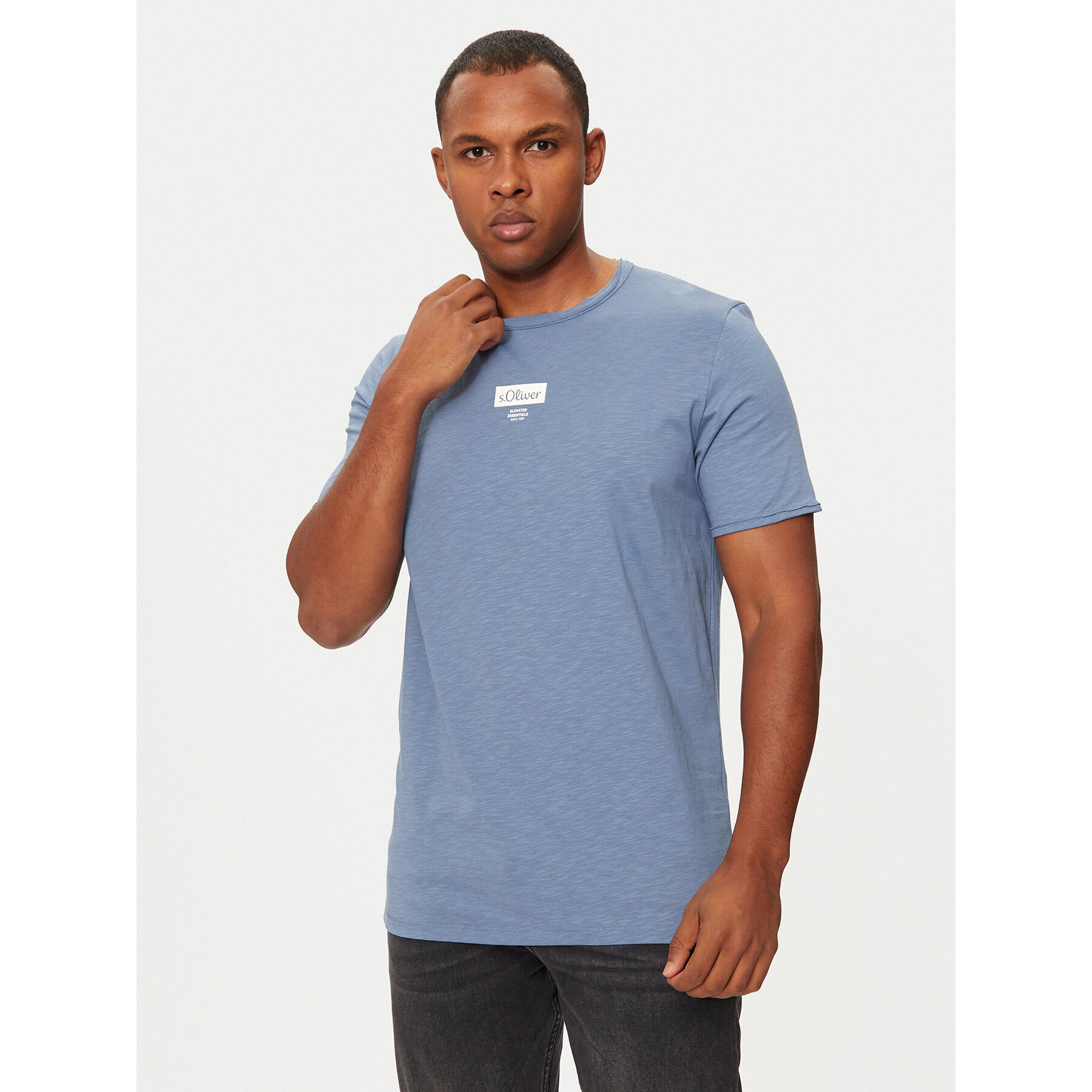 s.Oliver Póló 2150054 Kék Regular Fit