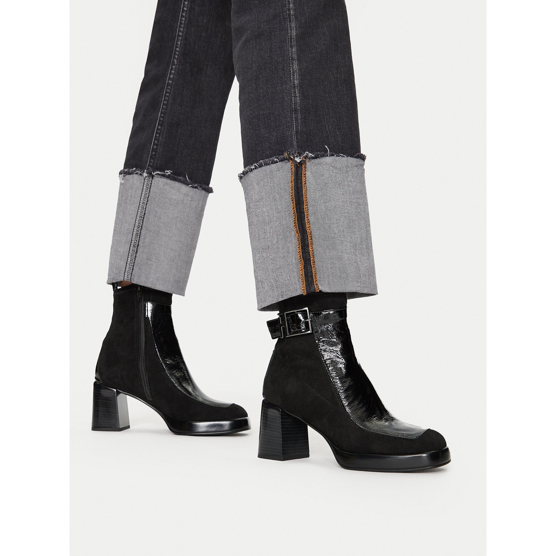Členková obuv Hispanitas Velour Str-I24 HI243664 Čierna