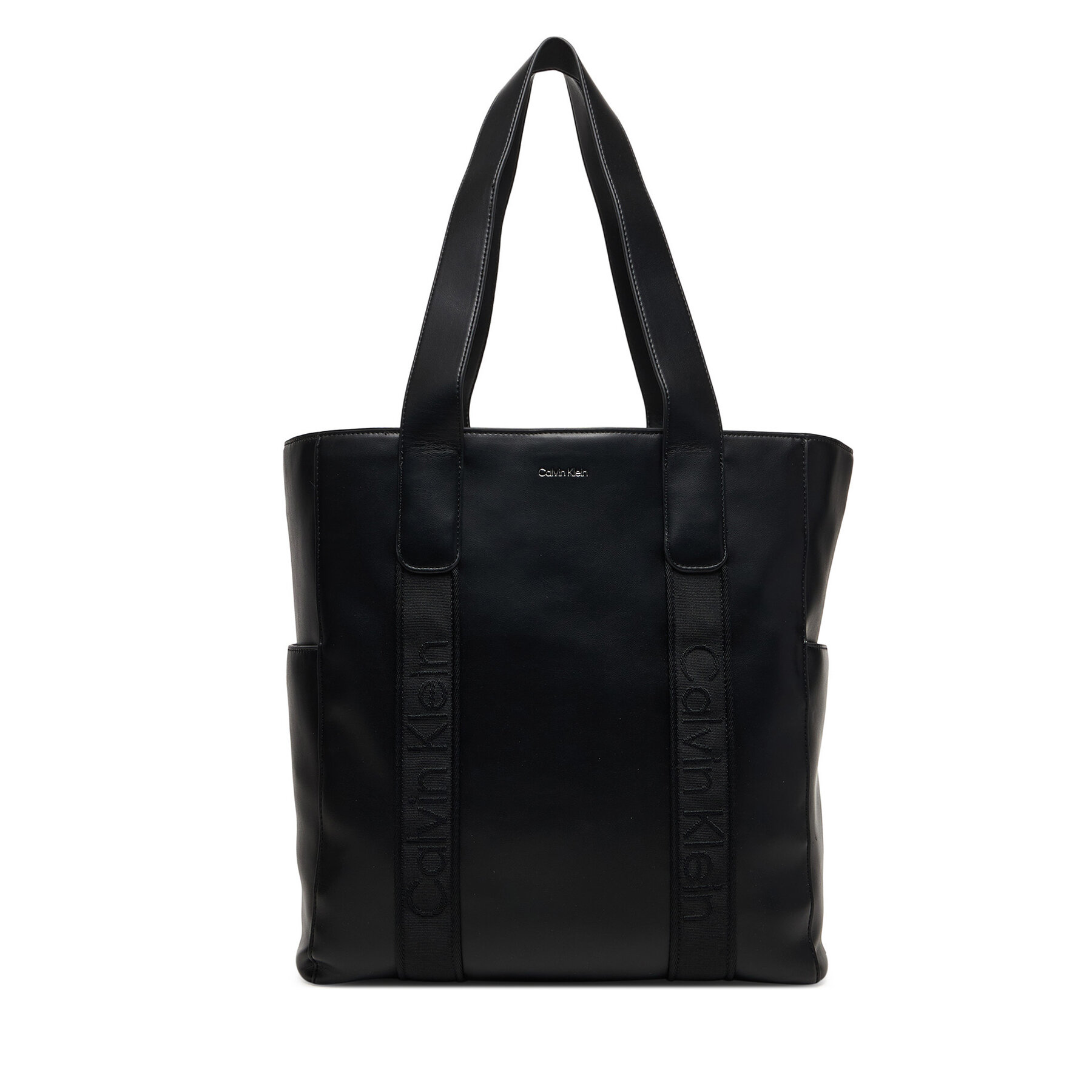 Дамска чанта Calvin Klein Webbing Strap Tote LV04F3289G Черен